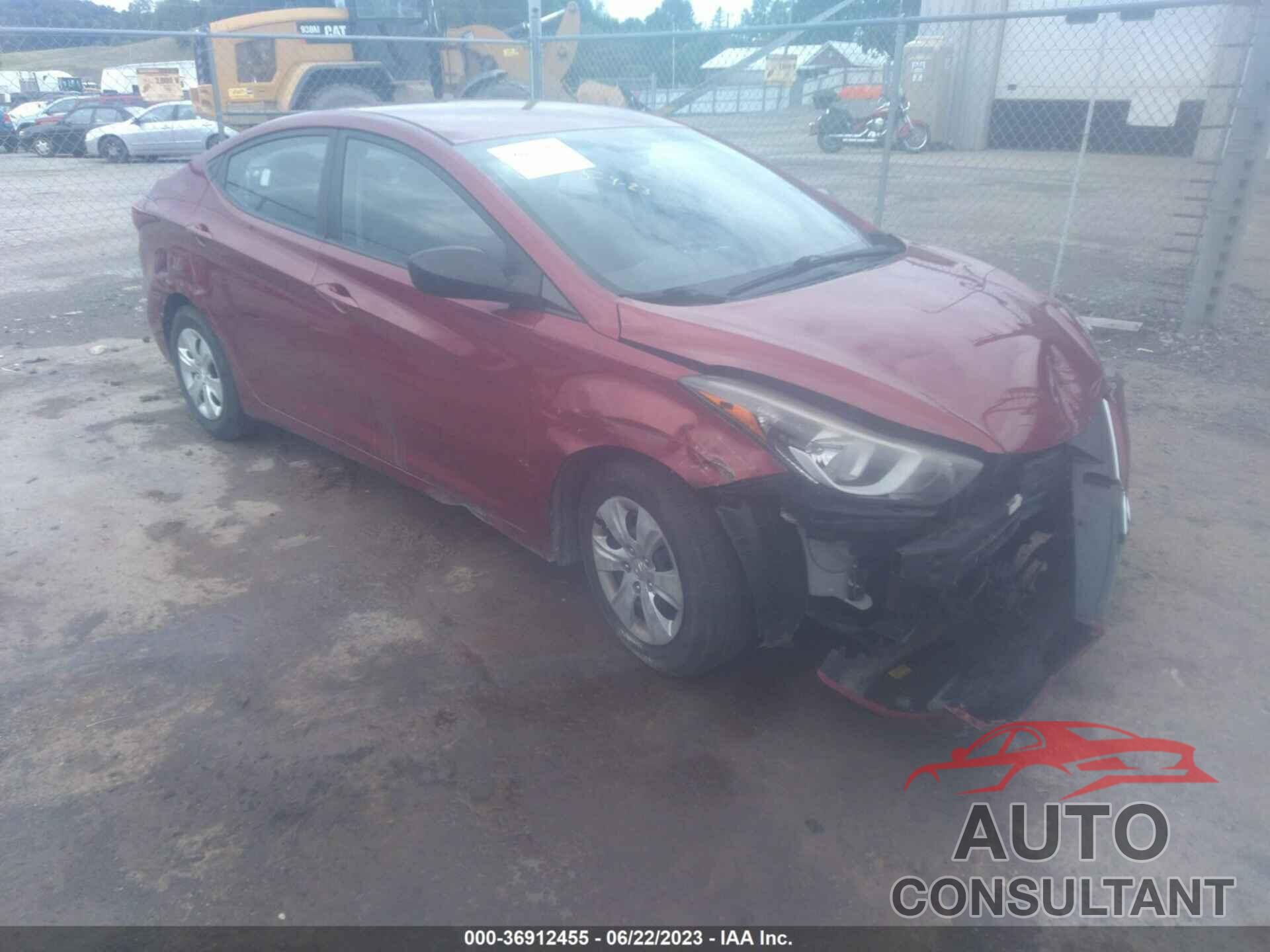 HYUNDAI ELANTRA 2016 - 5NPDH4AE1GH663697