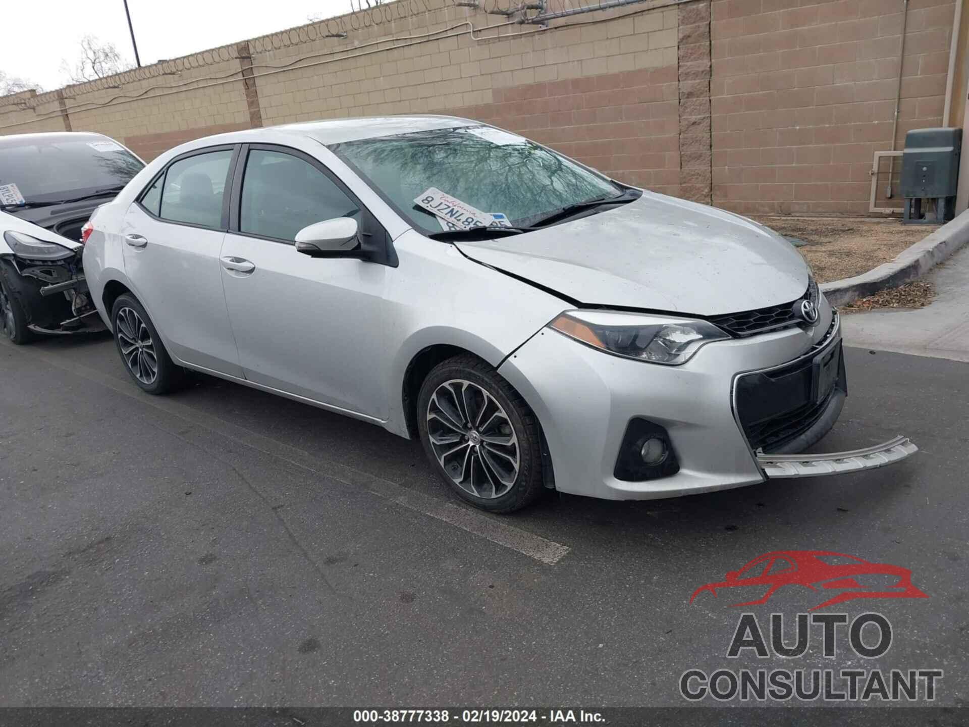 TOYOTA COROLLA 2016 - 5YFBURHE5GP402856