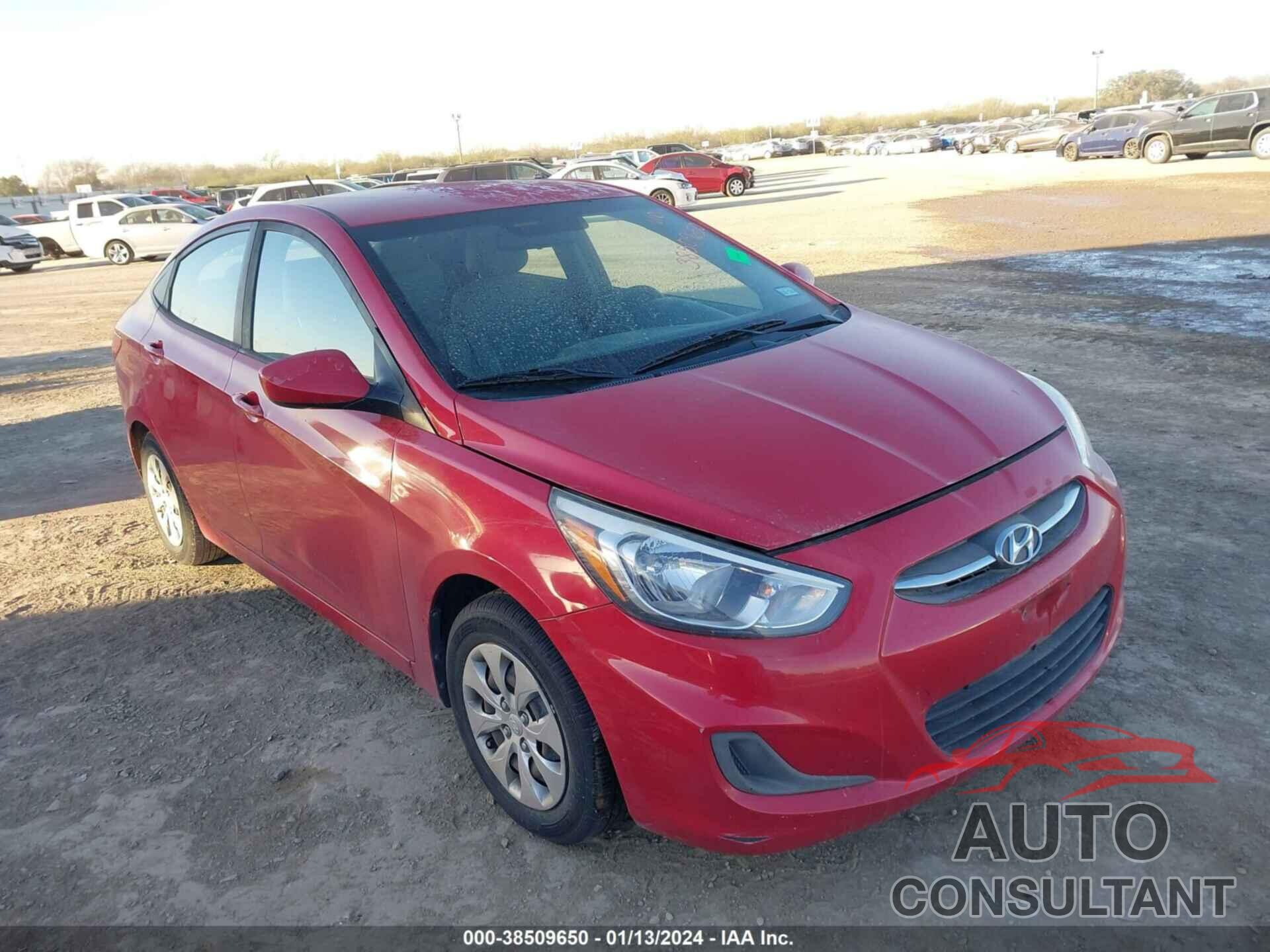 HYUNDAI ACCENT 2017 - KMHCT4AEXHU244129