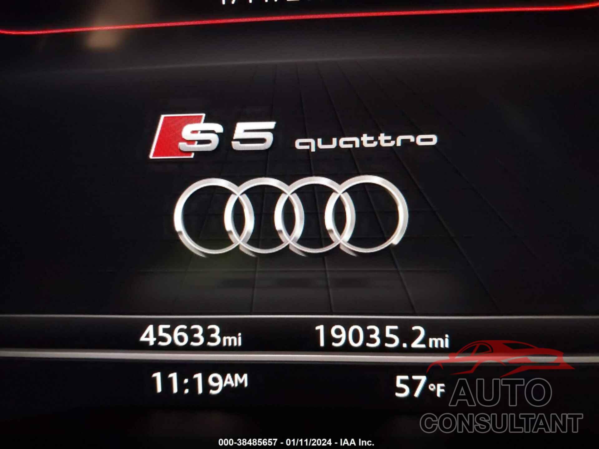 AUDI S5 2018 - WAUC4CF5XJA136599