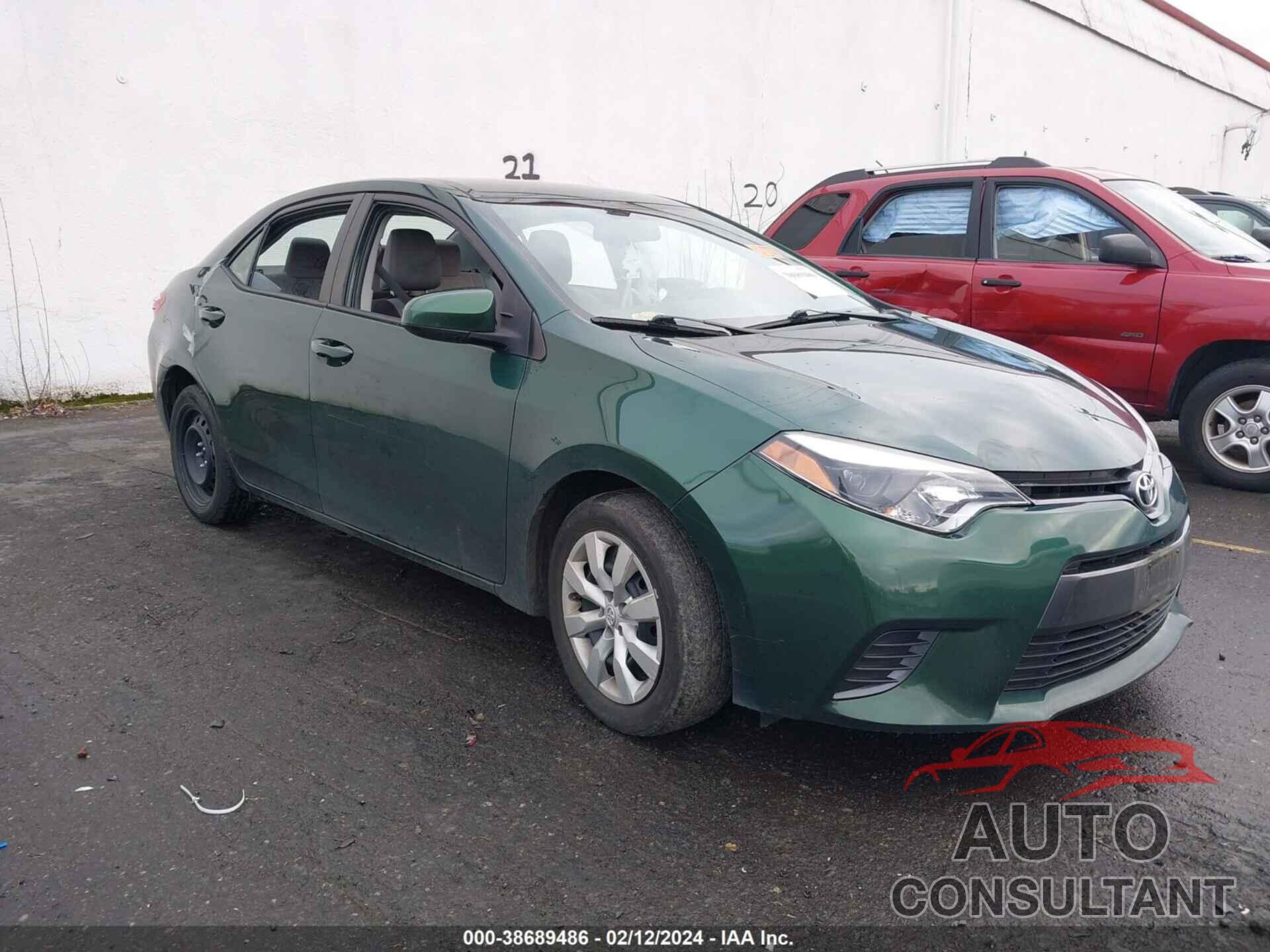 TOYOTA COROLLA 2016 - 2T1BURHE5GC622028