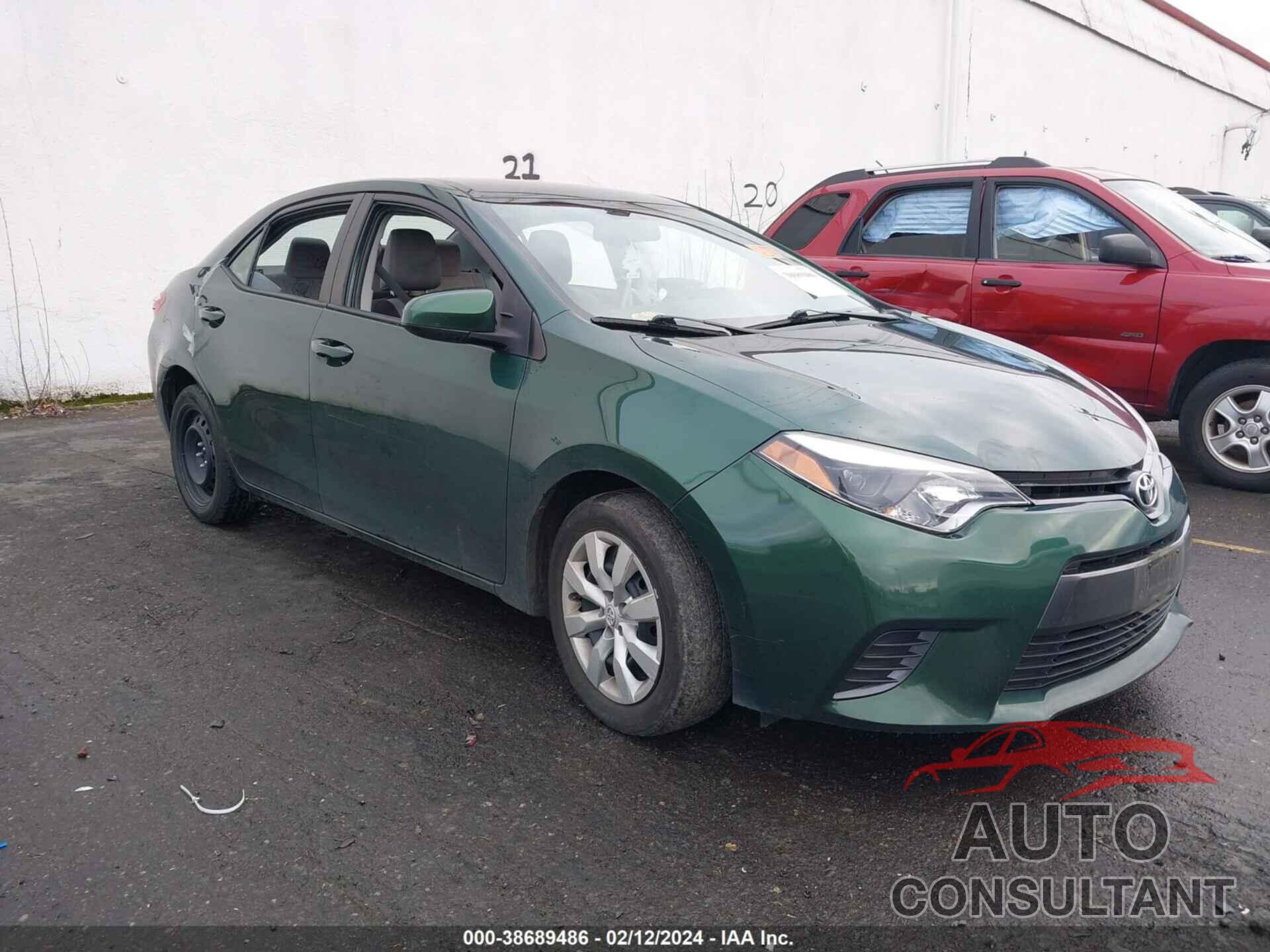 TOYOTA COROLLA 2016 - 2T1BURHE5GC622028