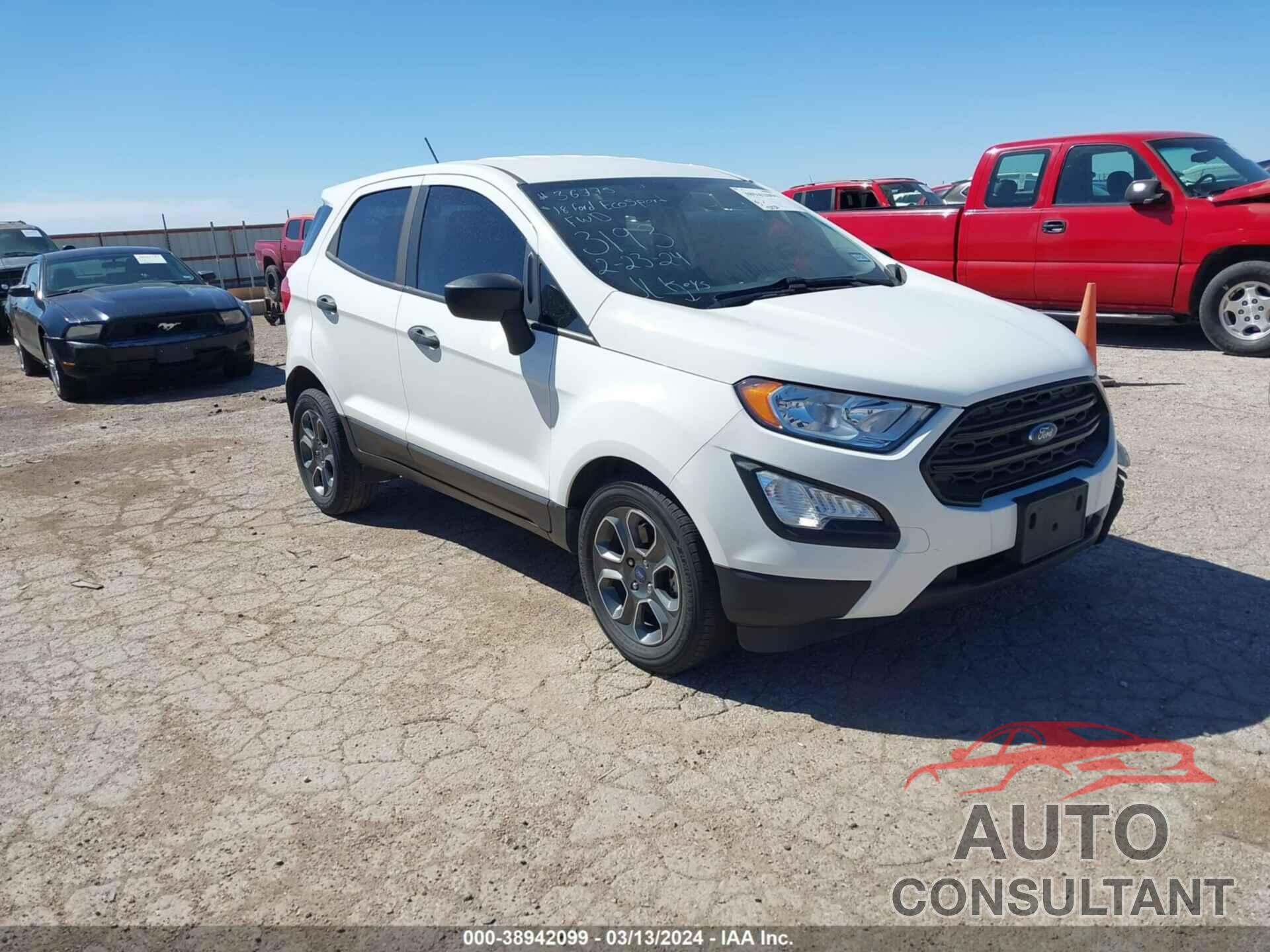 FORD ECOSPORT 2018 - MAJ3P1RE2JC183193