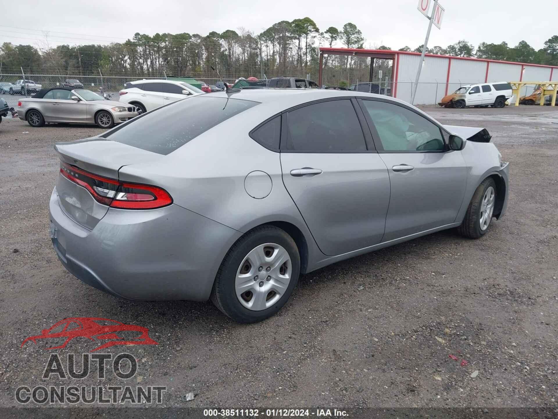 DODGE DART 2016 - 1C3CDFAA5GD680268