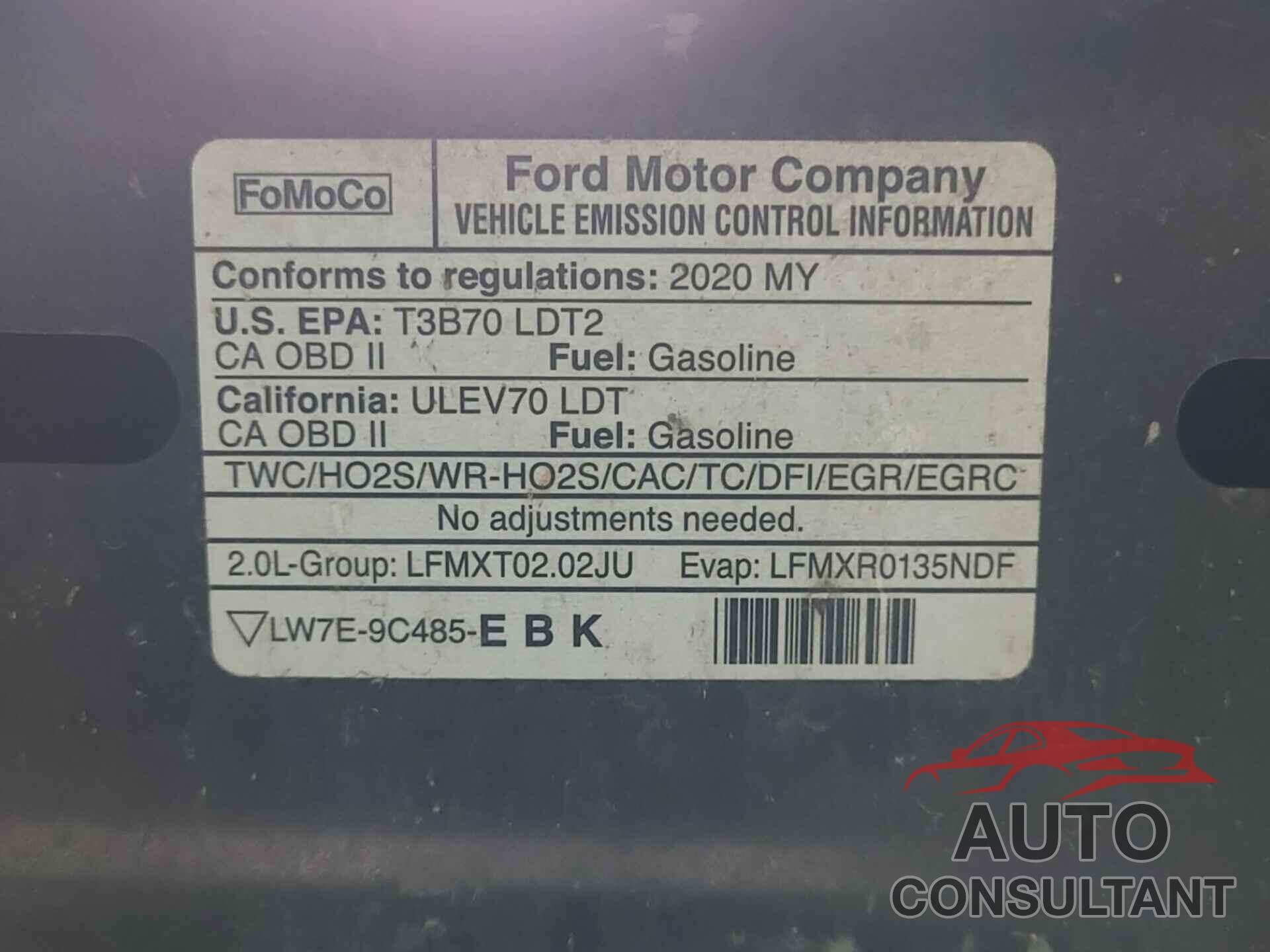 FORD EDGE 2020 - 2FMPK4K96LBA61007