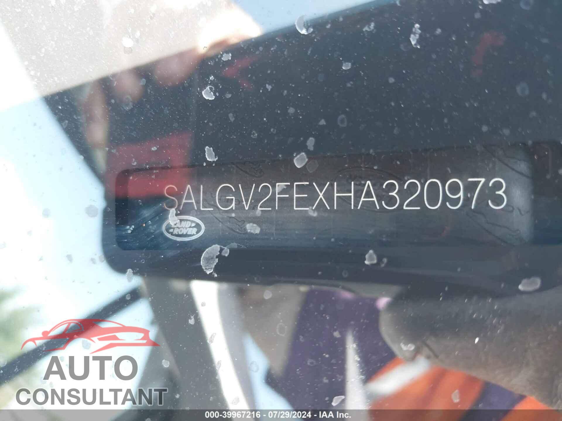 LAND ROVER RANGE ROVER 2017 - SALGV2FEXHA320973