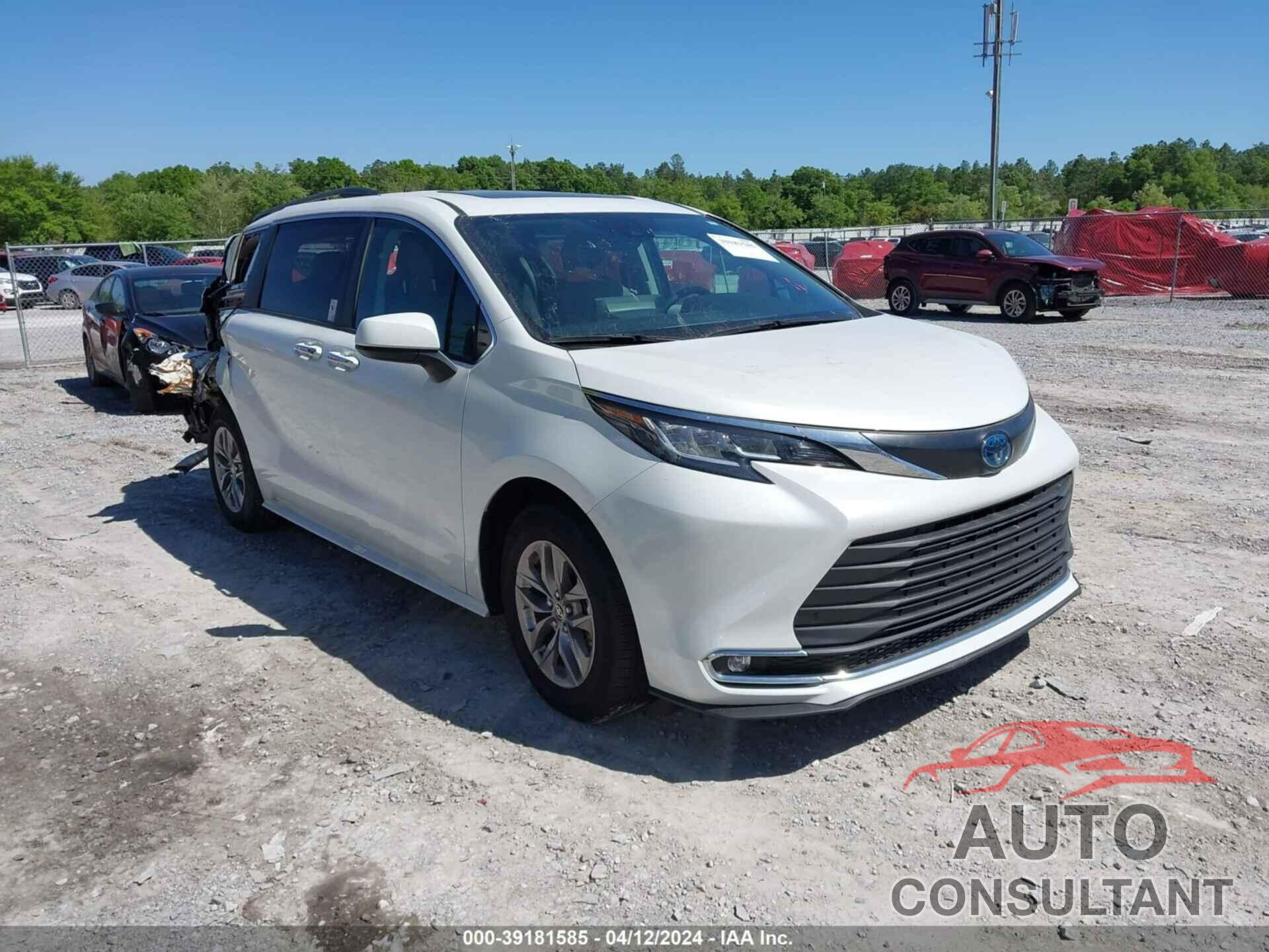 TOYOTA SIENNA 2022 - 5TDJRKEC9NS101972