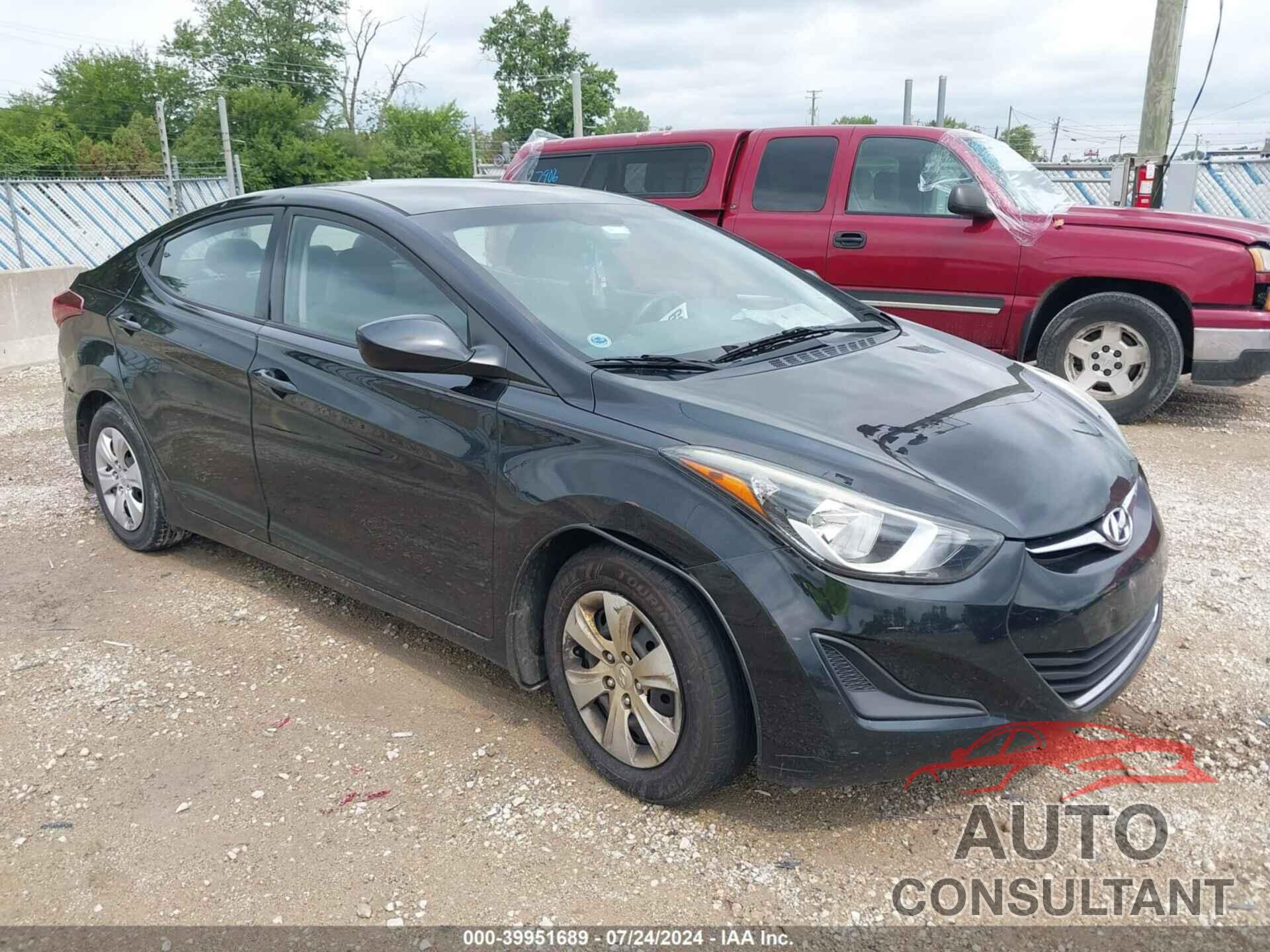 HYUNDAI ELANTRA 2016 - 5NPDH4AE2GH792290