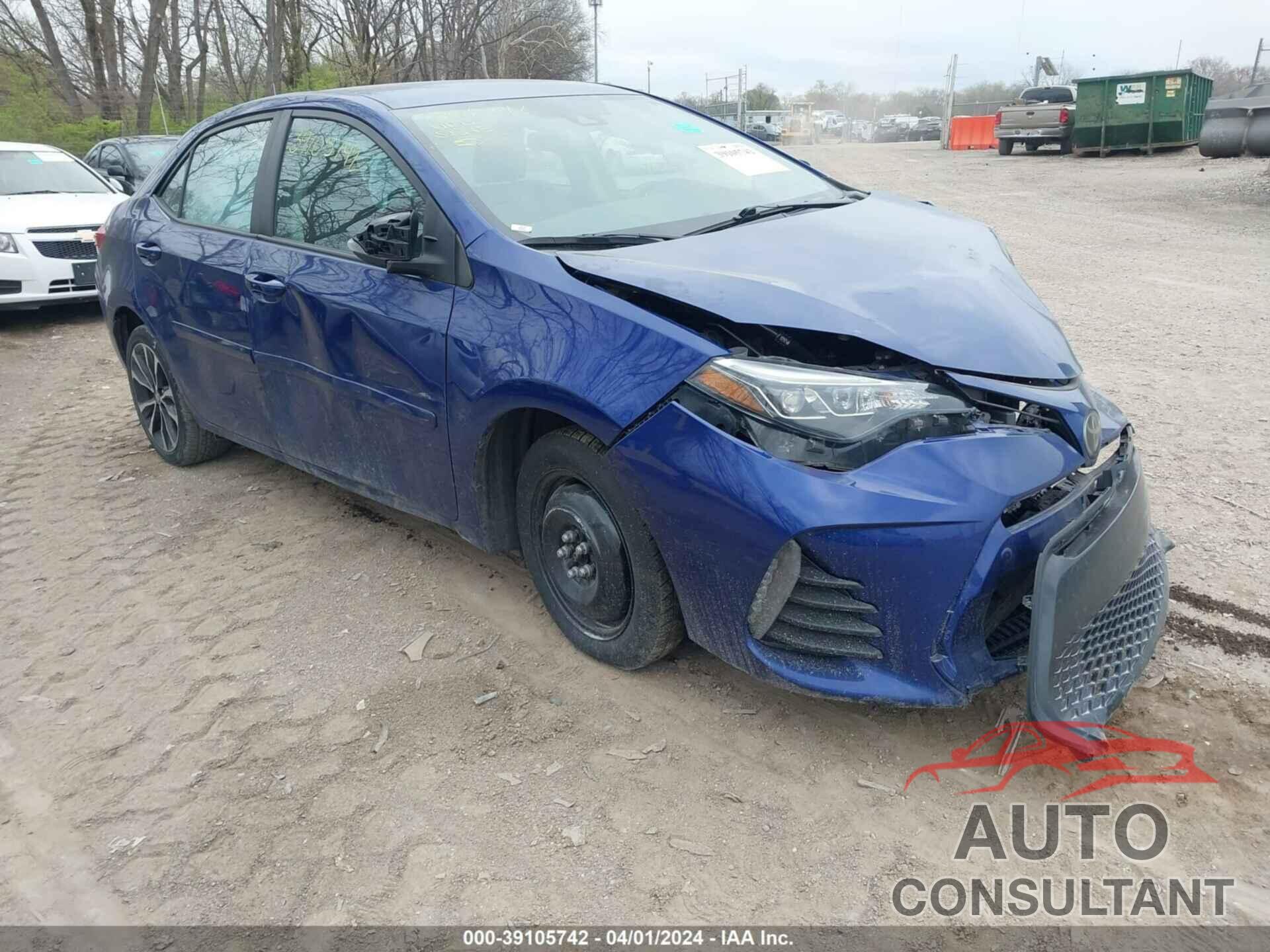 TOYOTA COROLLA 2019 - 2T1BURHEXKC201625