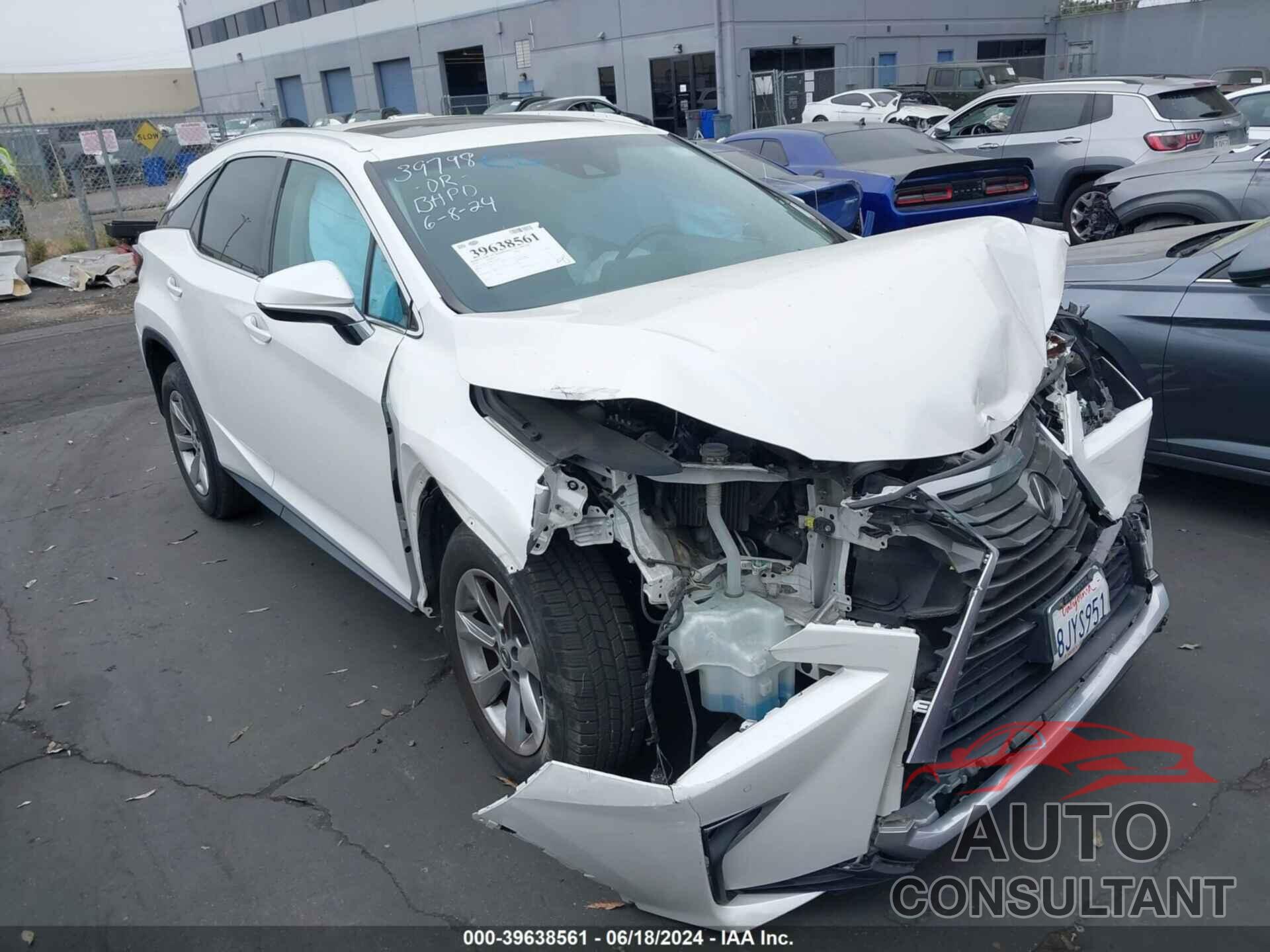 LEXUS RX 350 2018 - 2T2ZZMCA8JC095404