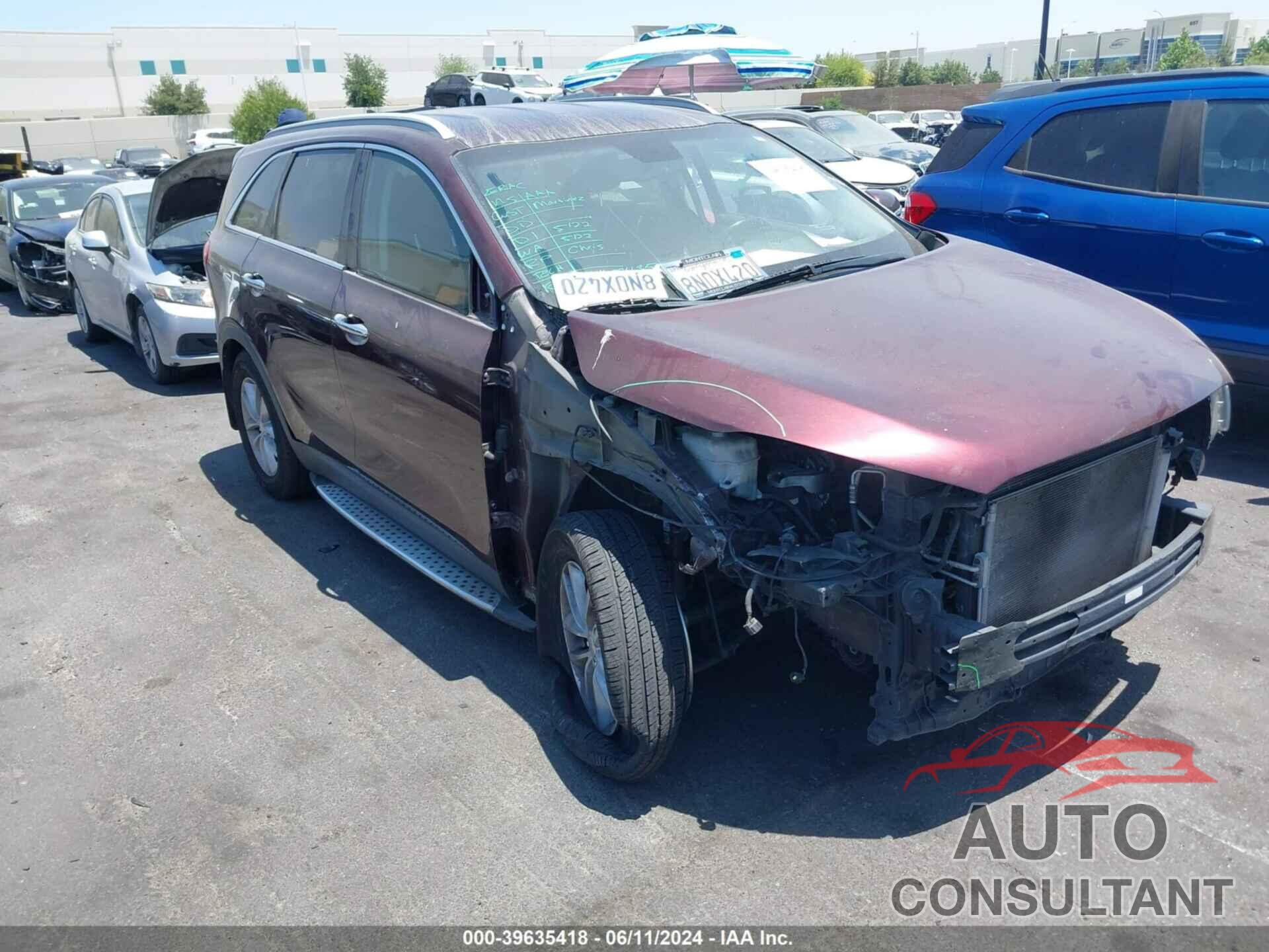 KIA SORENTO 2016 - 5XYPG4A38GG173389