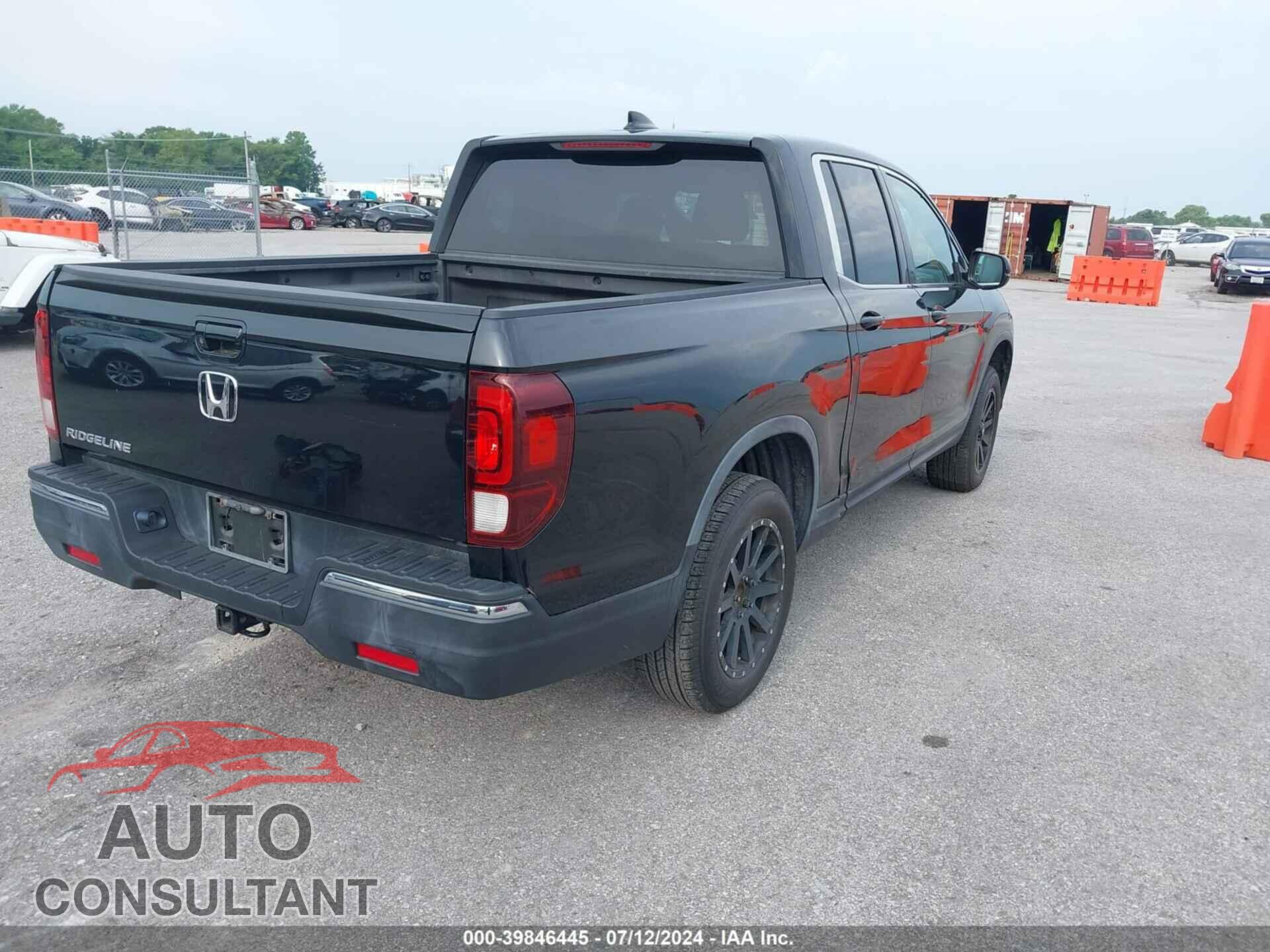 HONDA RIDGELINE 2017 - 5FPYK2F52HB002364