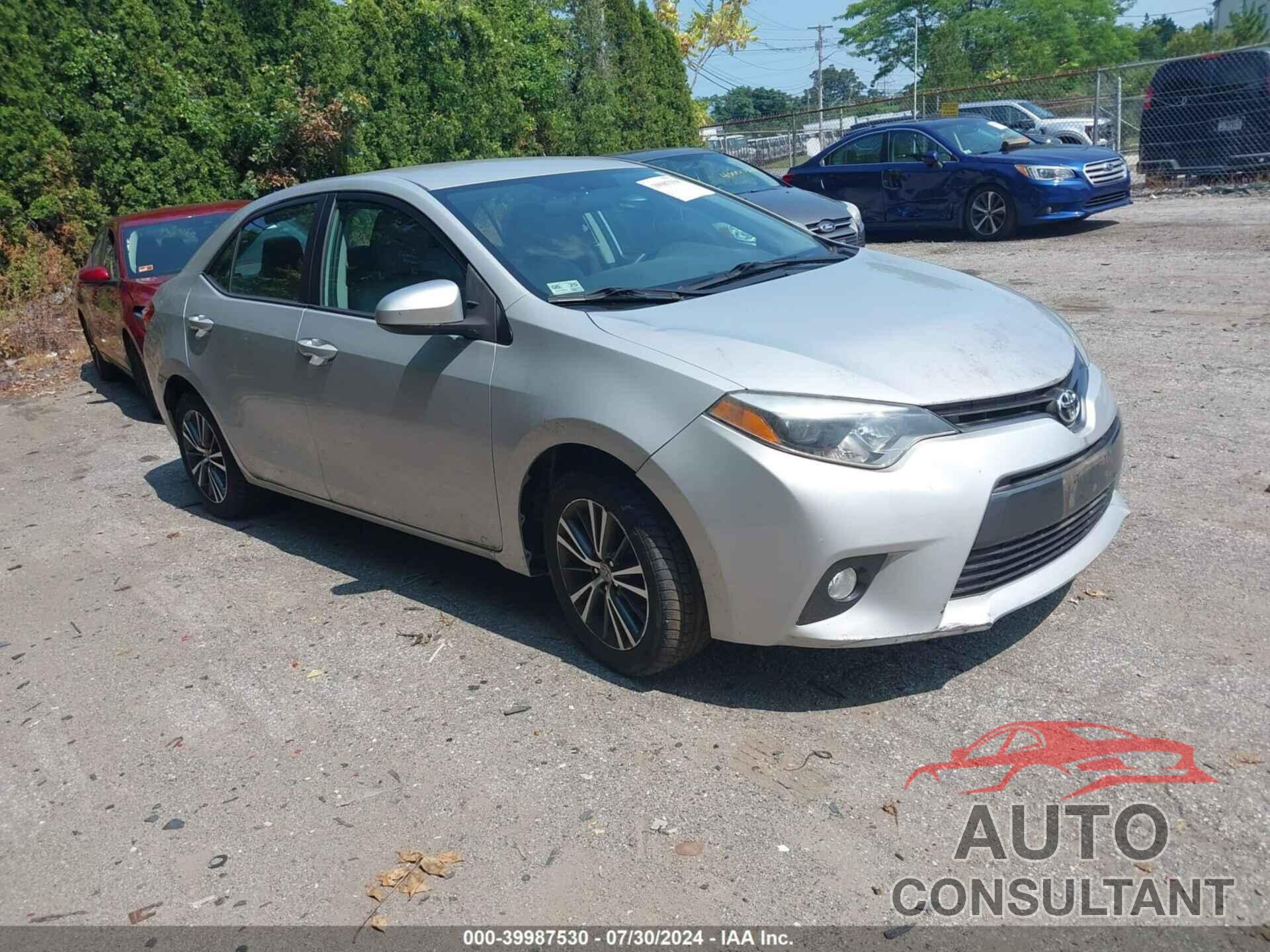 TOYOTA COROLLA 2016 - 2T1BURHE9GC530078