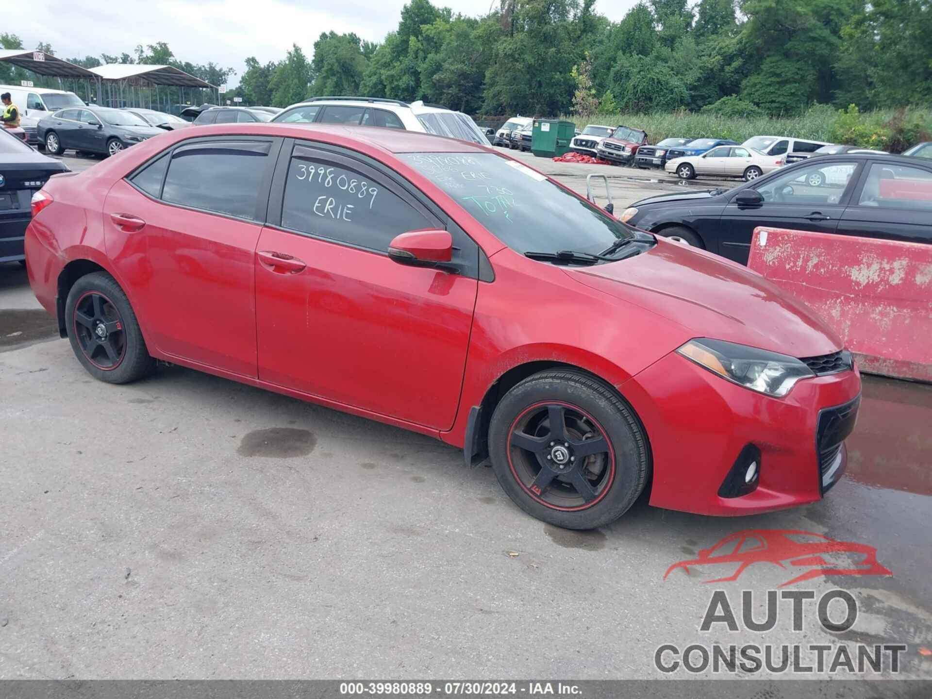 TOYOTA COROLLA 2016 - 2T1BURHE5GC629142