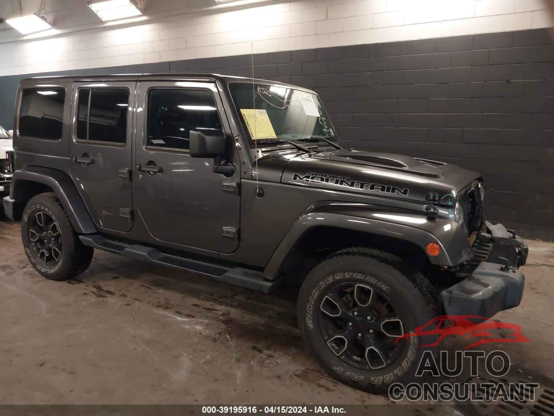 JEEP WRANGLER UNLIMITED 2017 - 1C4HJWEG6HL705615