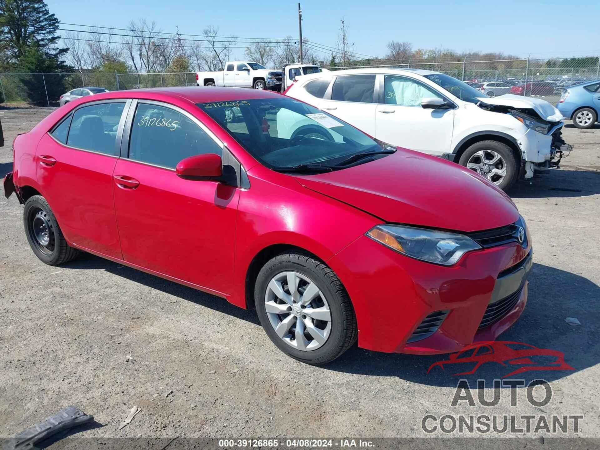 TOYOTA COROLLA 2016 - 2T1BURHE7GC517037