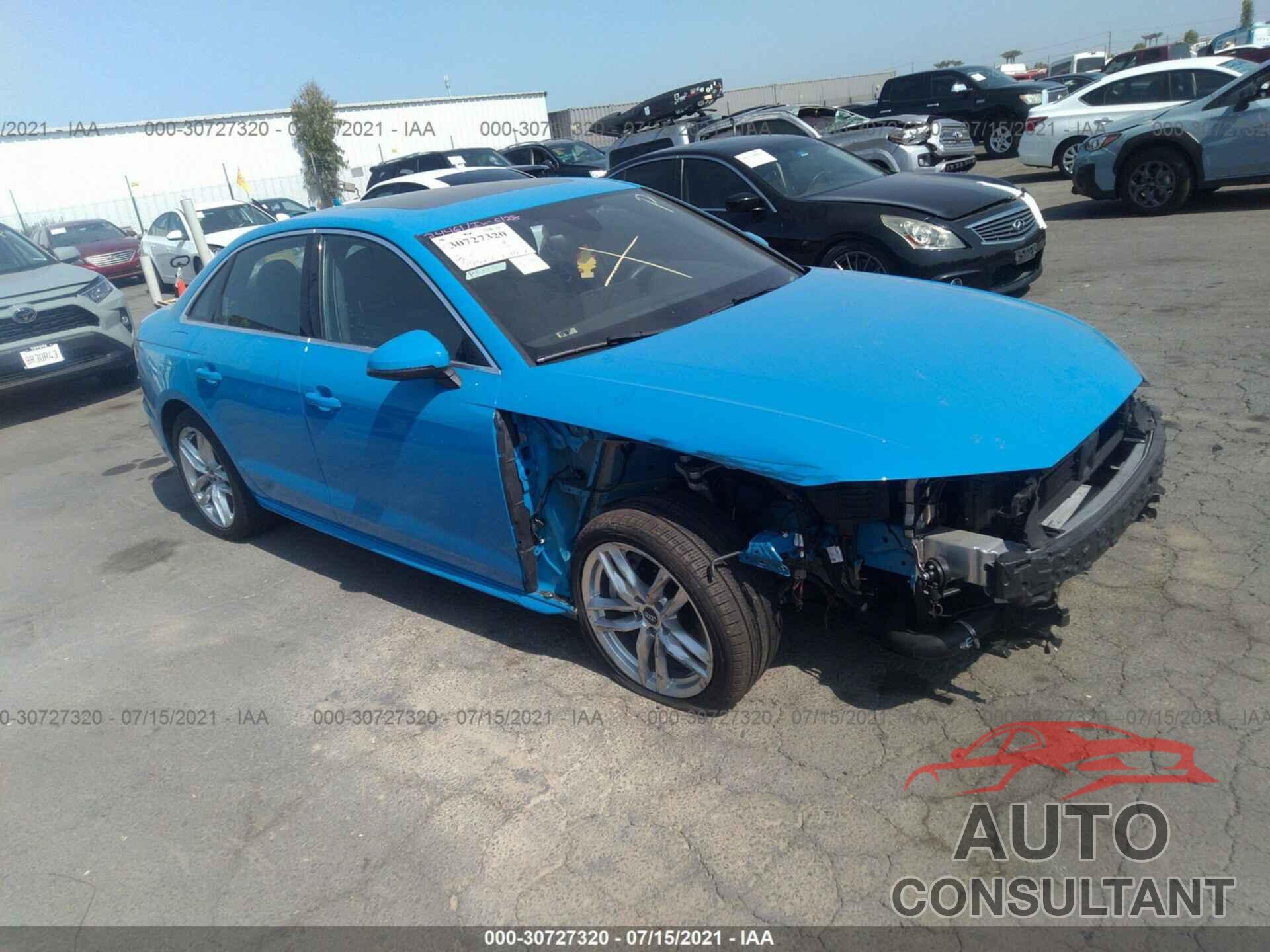 AUDI A4 2020 - WAUENAF43LN005592