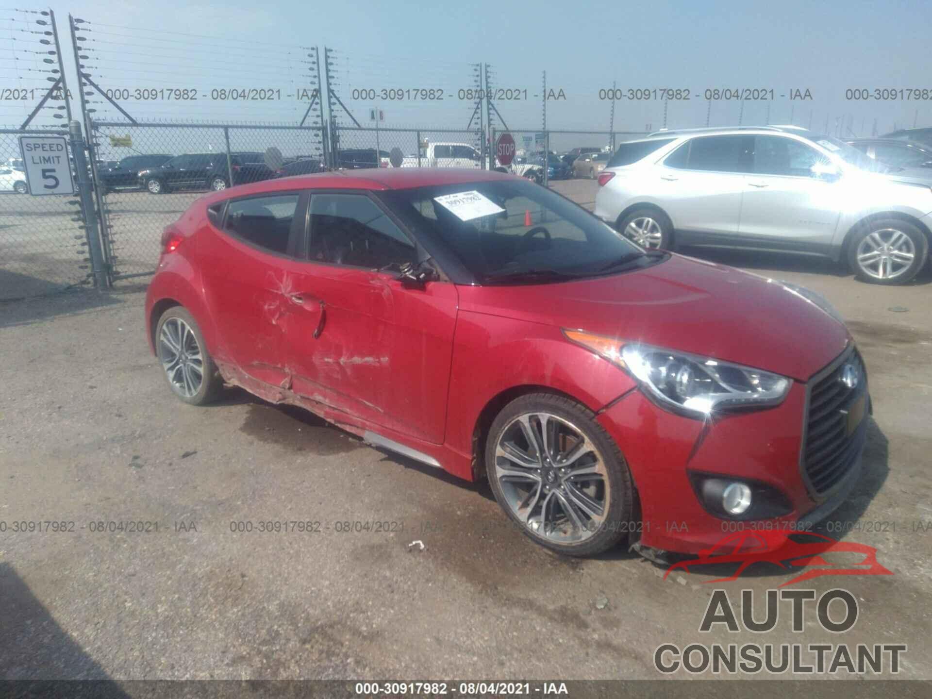 HYUNDAI VELOSTER 2017 - KMHTC6AE9HU309399