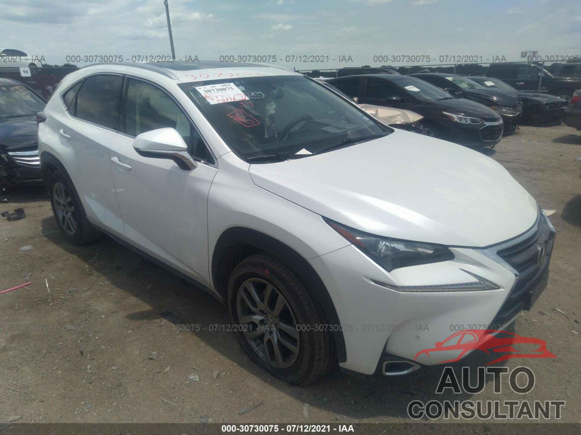 LEXUS NX 200T 2016 - JTJYARBZ1G2050207