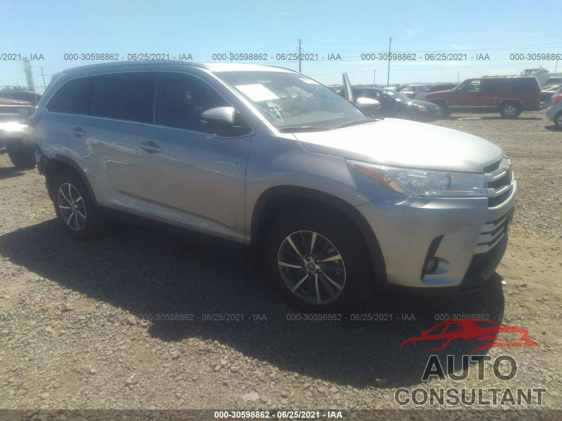 TOYOTA HIGHLANDER 2019 - 5TDJGRFH5KS062849