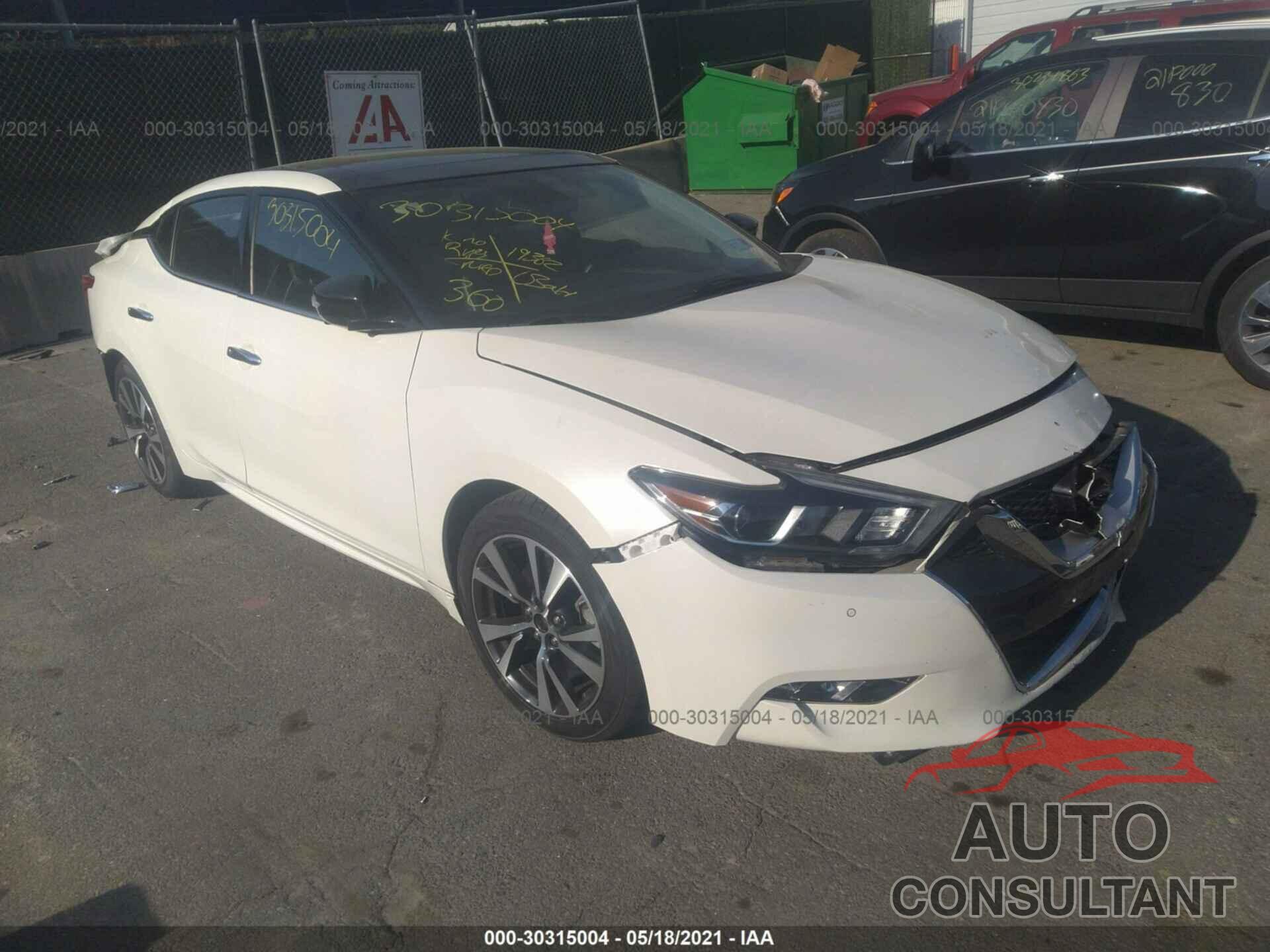 NISSAN MAXIMA 2017 - 1N4AA6AP4HC435328