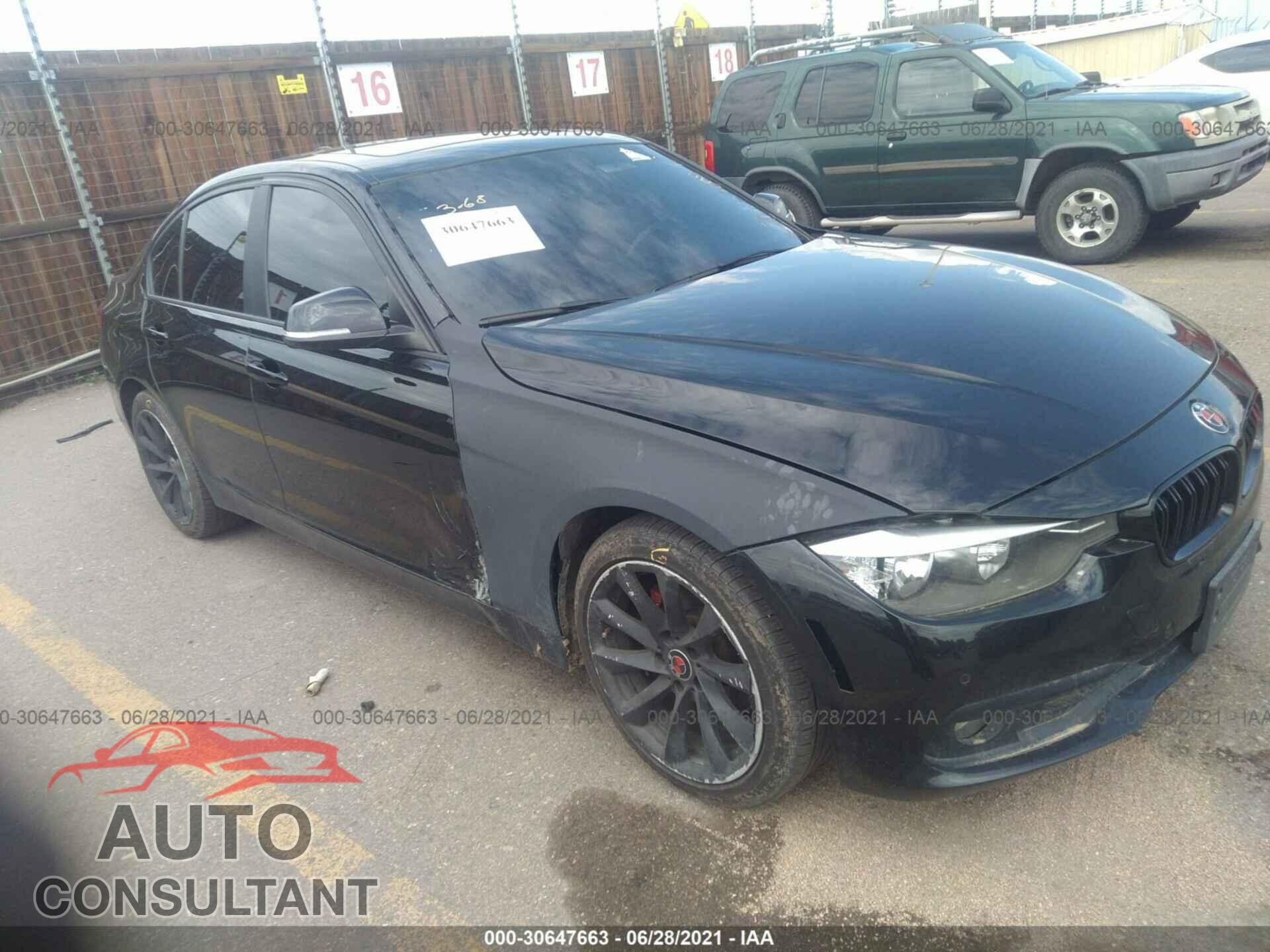 BMW 3 SERIES 2016 - WBA8E5G54GNU21751