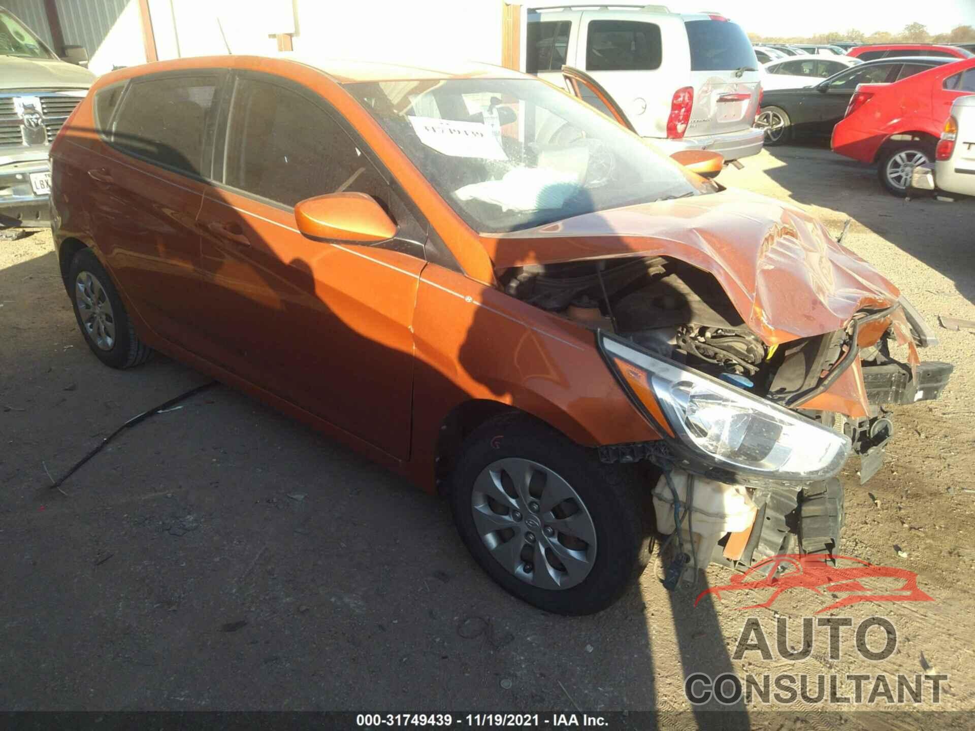 HYUNDAI ACCENT 2016 - KMHCT5AEXGU263946
