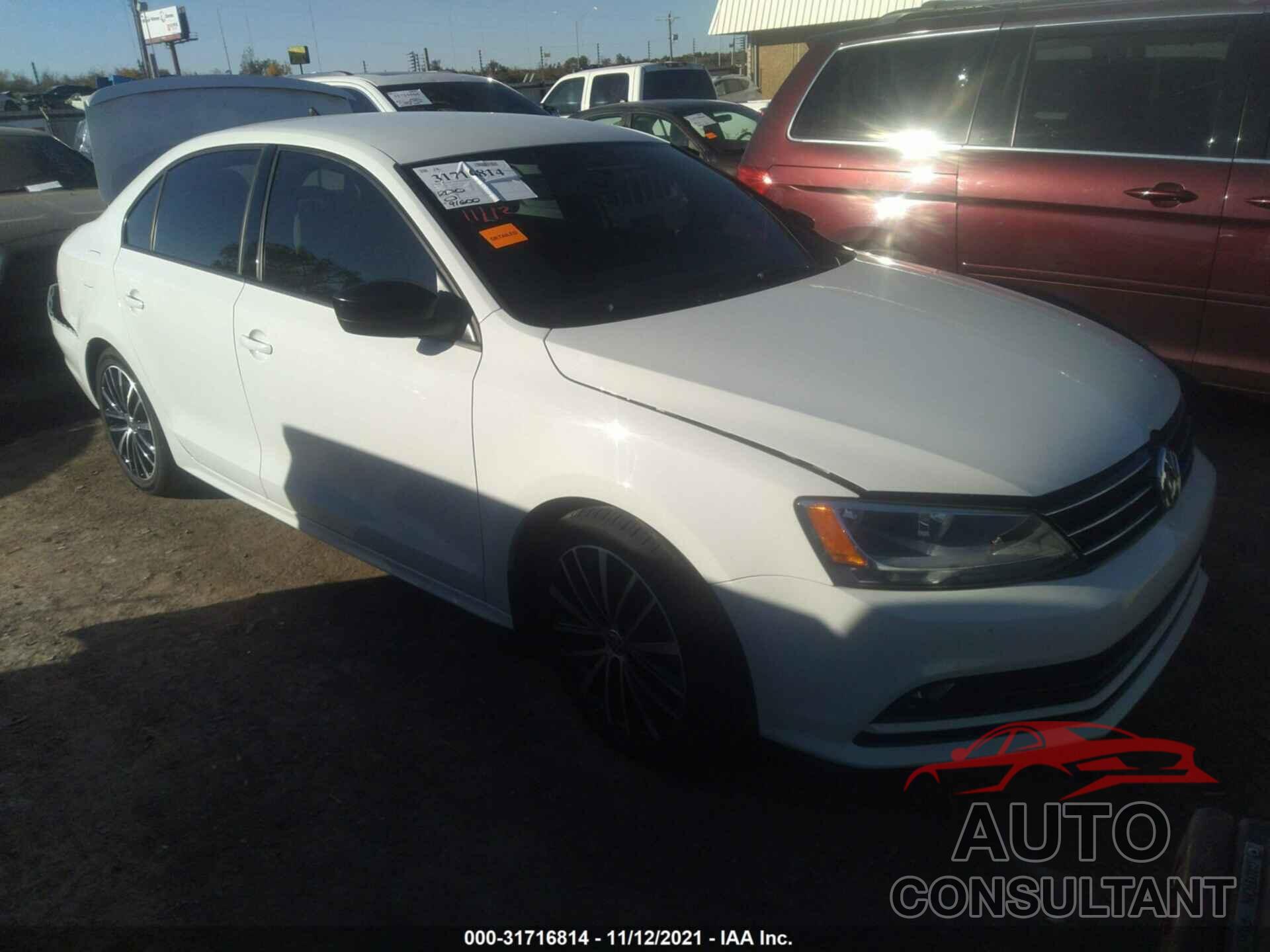 VOLKSWAGEN JETTA SEDAN 2016 - 3VWD17AJ4GM296885