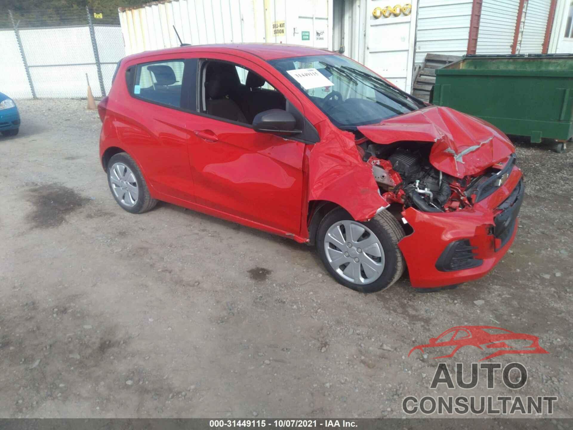 CHEVROLET SPARK 2018 - KL8CB6SAXJC474417