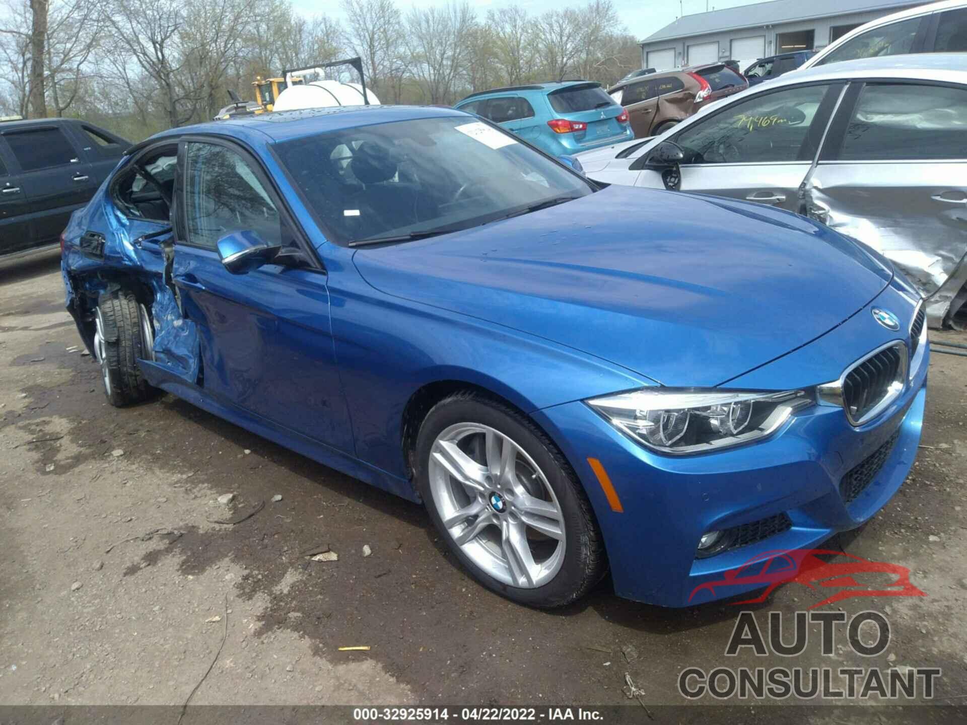 BMW 3 SERIES 2017 - WBA8D9G36HNU61517