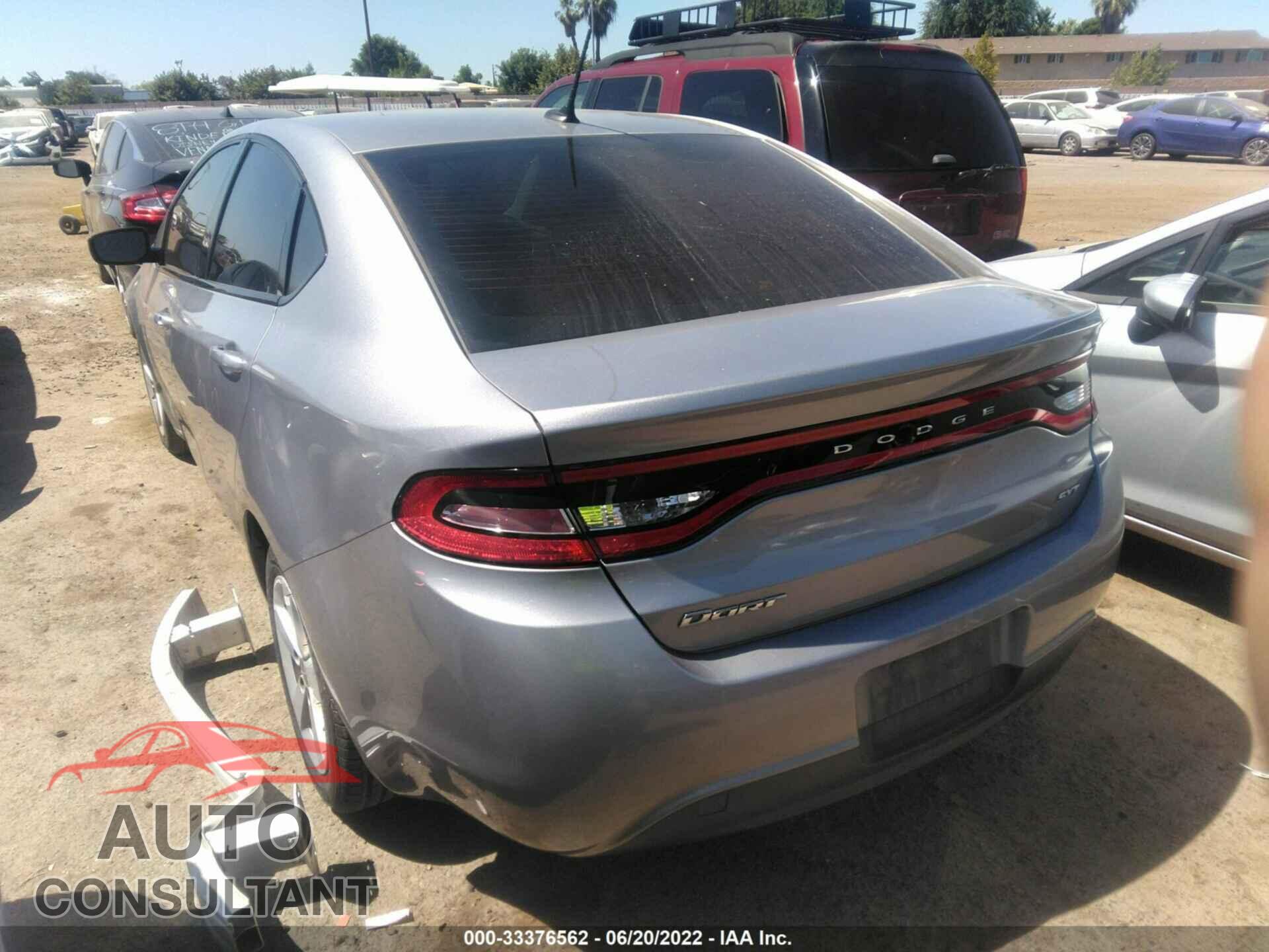 DODGE DART 2016 - 1C3CDFBBXGD538411