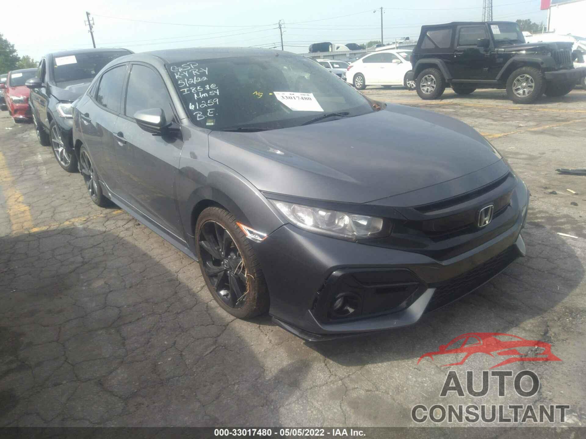 HONDA CIVIC HATCHBACK 2017 - SHHFK7H40HU222201