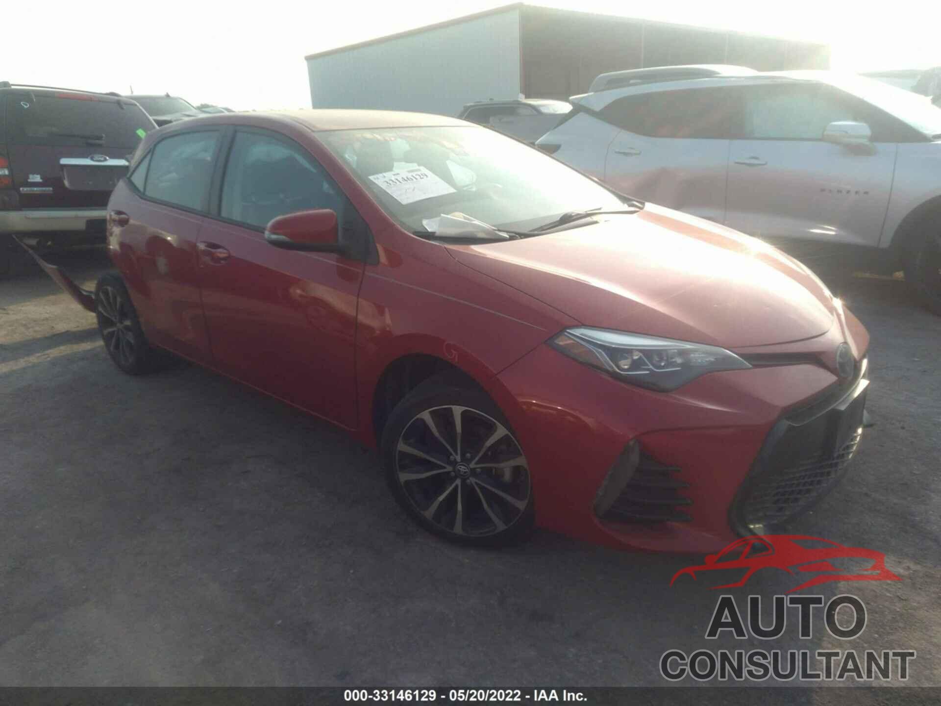 TOYOTA COROLLA 2017 - 5YFBURHE8HP624700