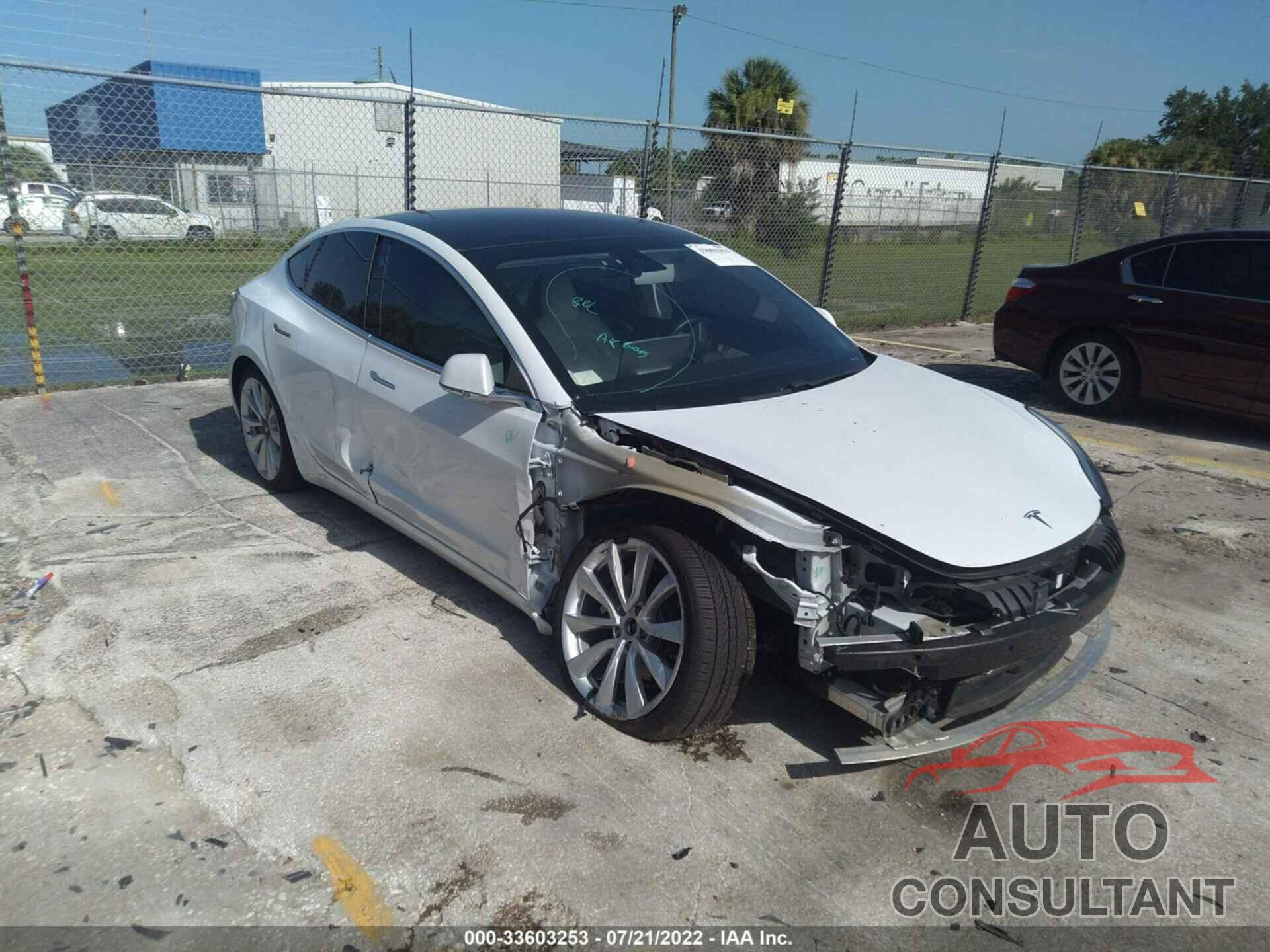 TESLA MODEL 3 2018 - 5YJ3E1EB9JF135656