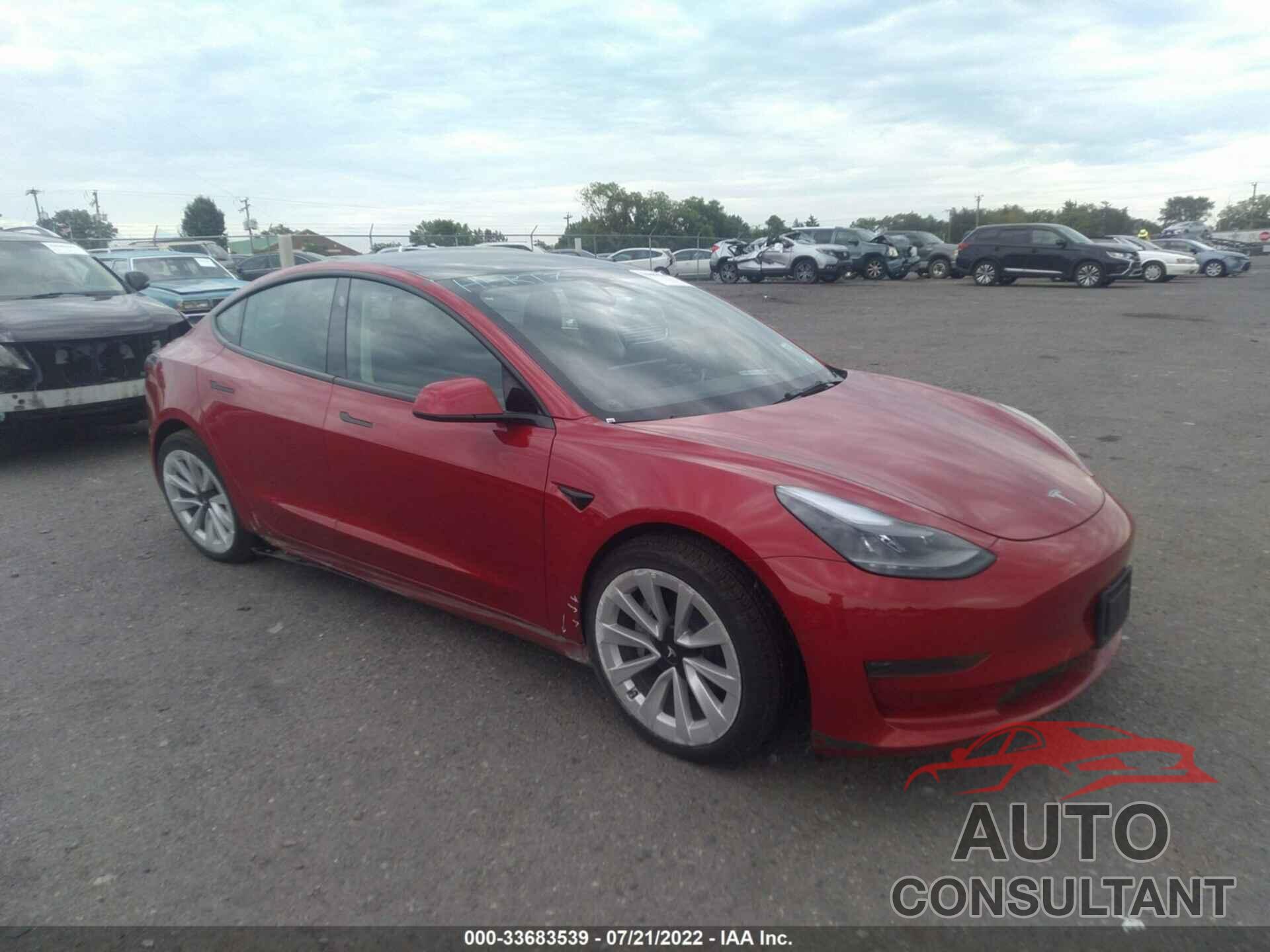 TESLA MODEL 3 2022 - 5YJ3E1EA4NF184888