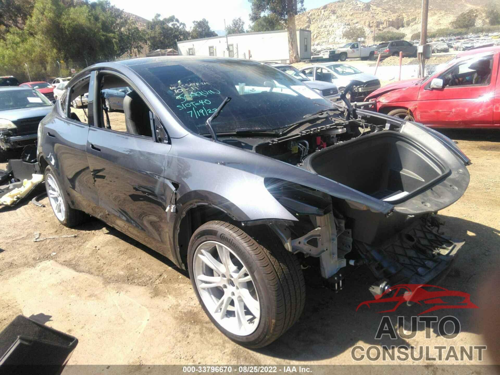 TESLA MODEL Y 2022 - 7SAYGDEE3NF365908