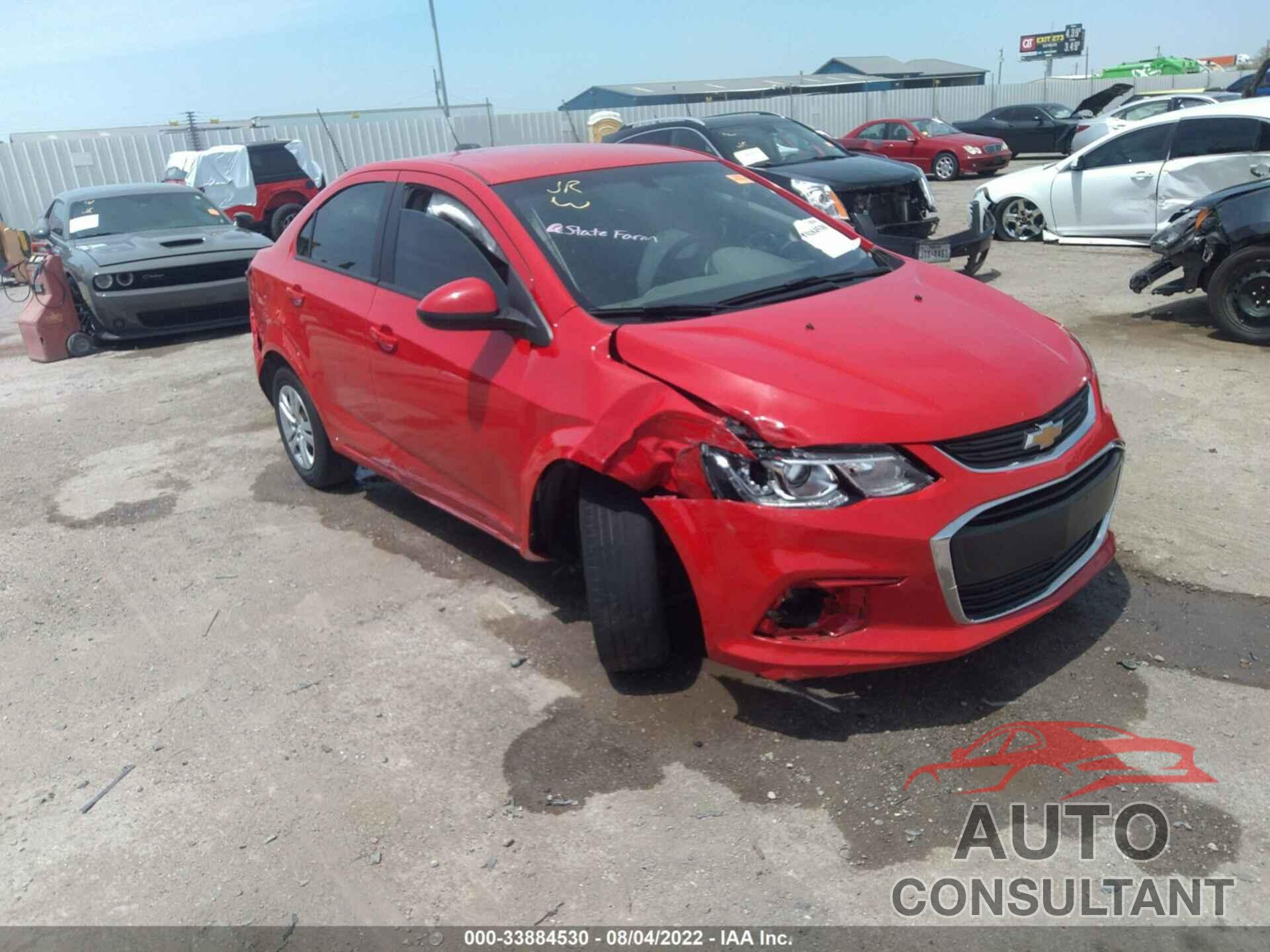 CHEVROLET SONIC 2017 - 1G1JB5SH4H4104017