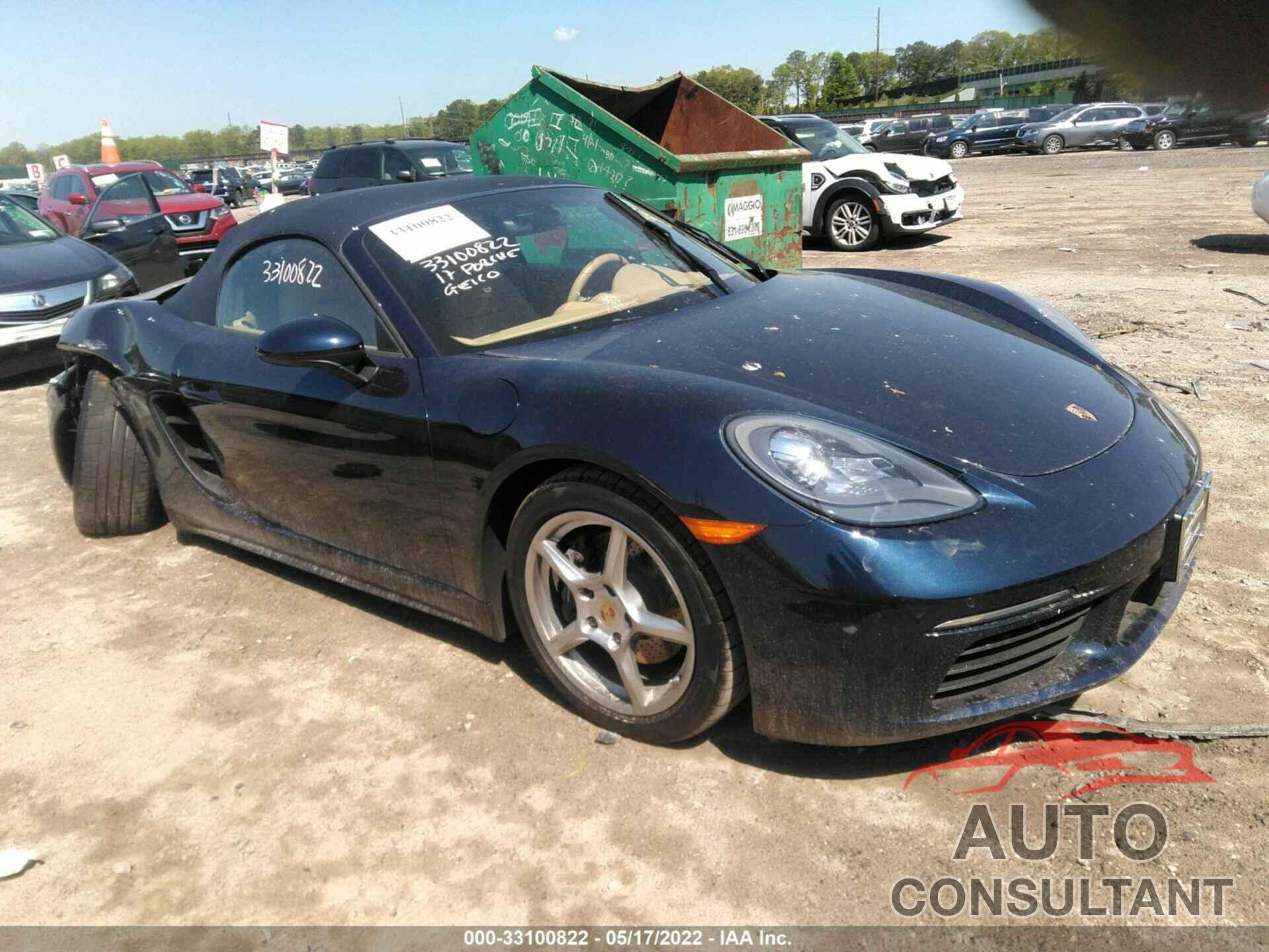 PORSCHE 718 BOXSTER 2017 - WP0CA2A86HS221340