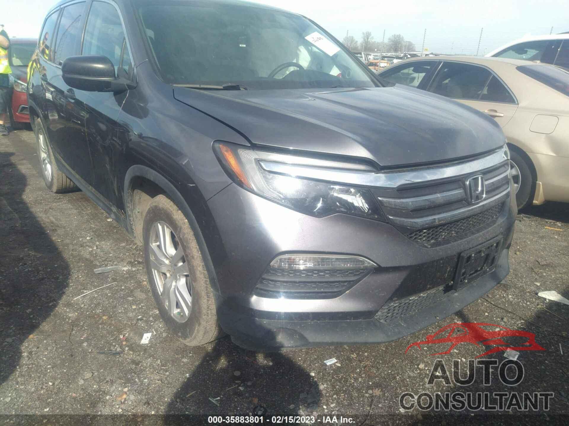 HONDA PILOT 2016 - 5FNYF5H13GB050222
