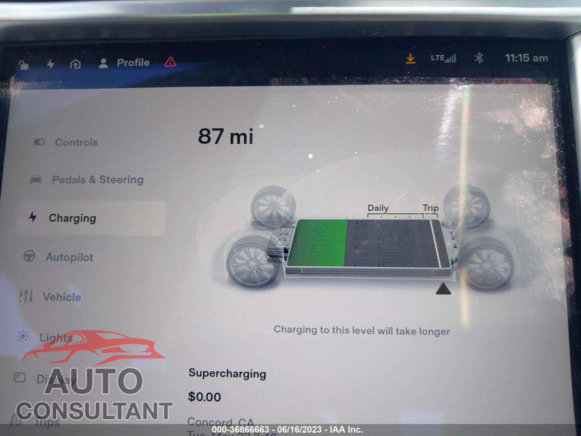 TESLA MODEL S 2017 - 5YJSA1E21HF176333