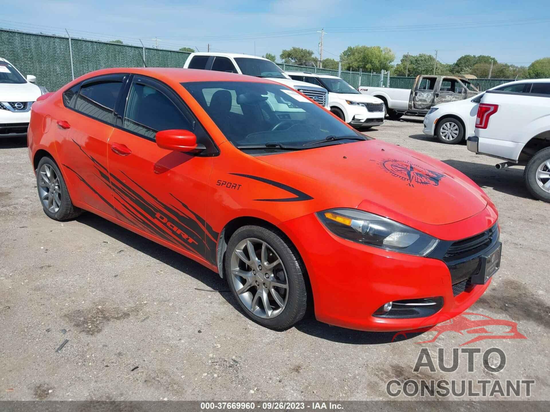 DODGE DART 2015 - 1C3CDFBB2FD252941