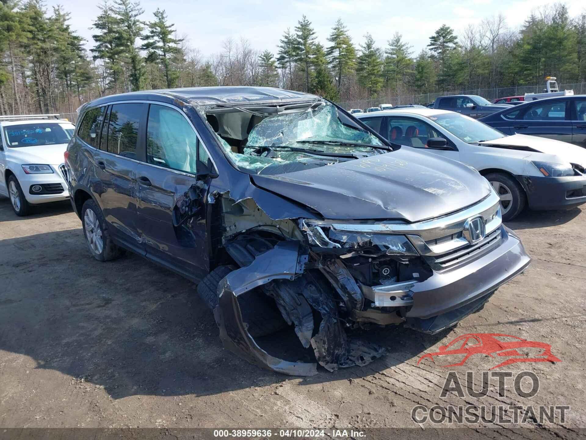 HONDA PILOT 2019 - 5FNYF6H1XKB050541