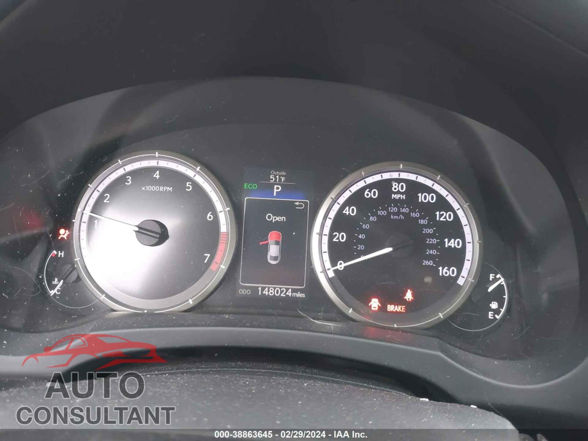 LEXUS RC 2016 - JTHHE5BC5G5012245