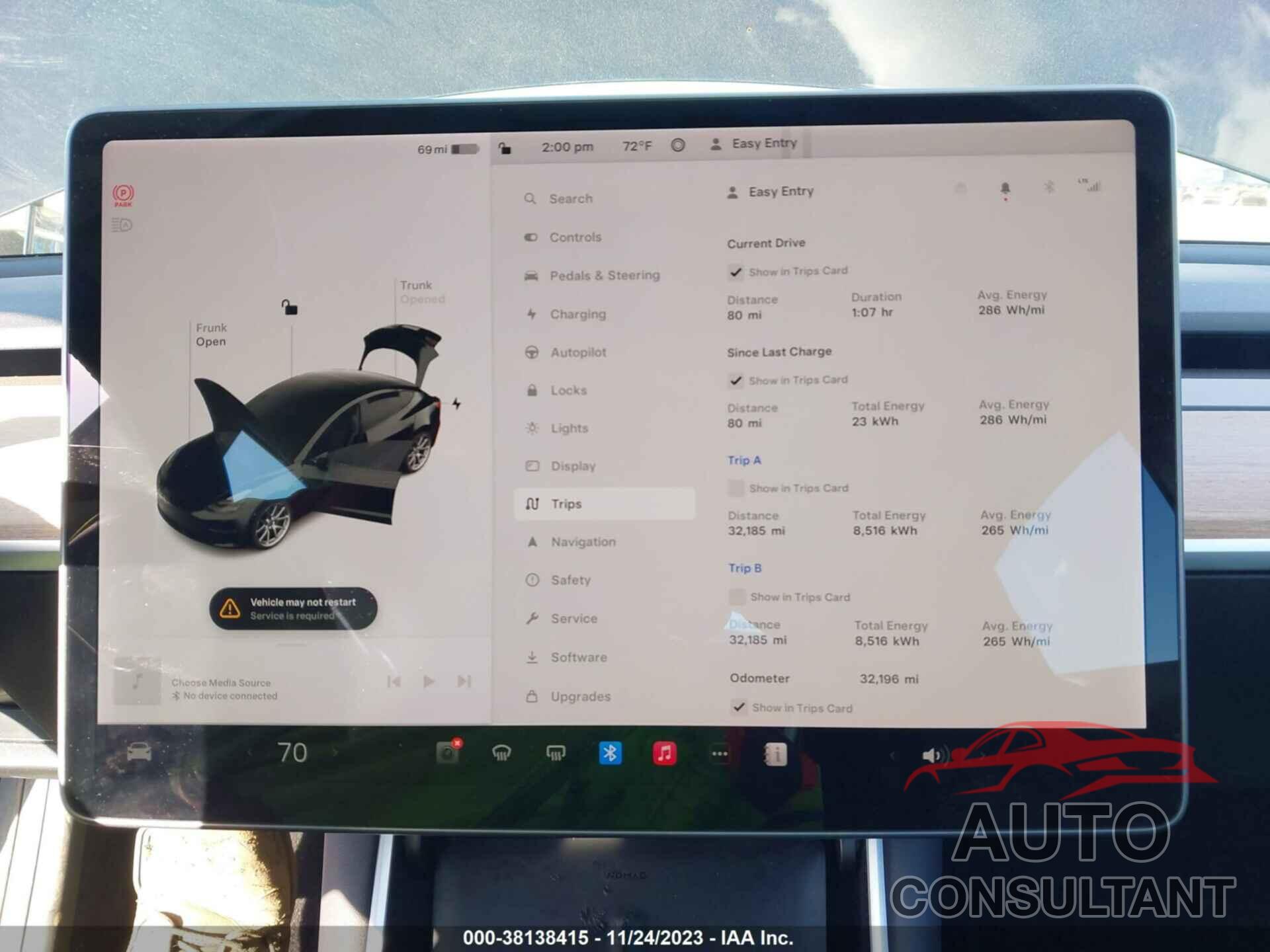 TESLA MODEL 3 2019 - 5YJ3E1EAXKF396089