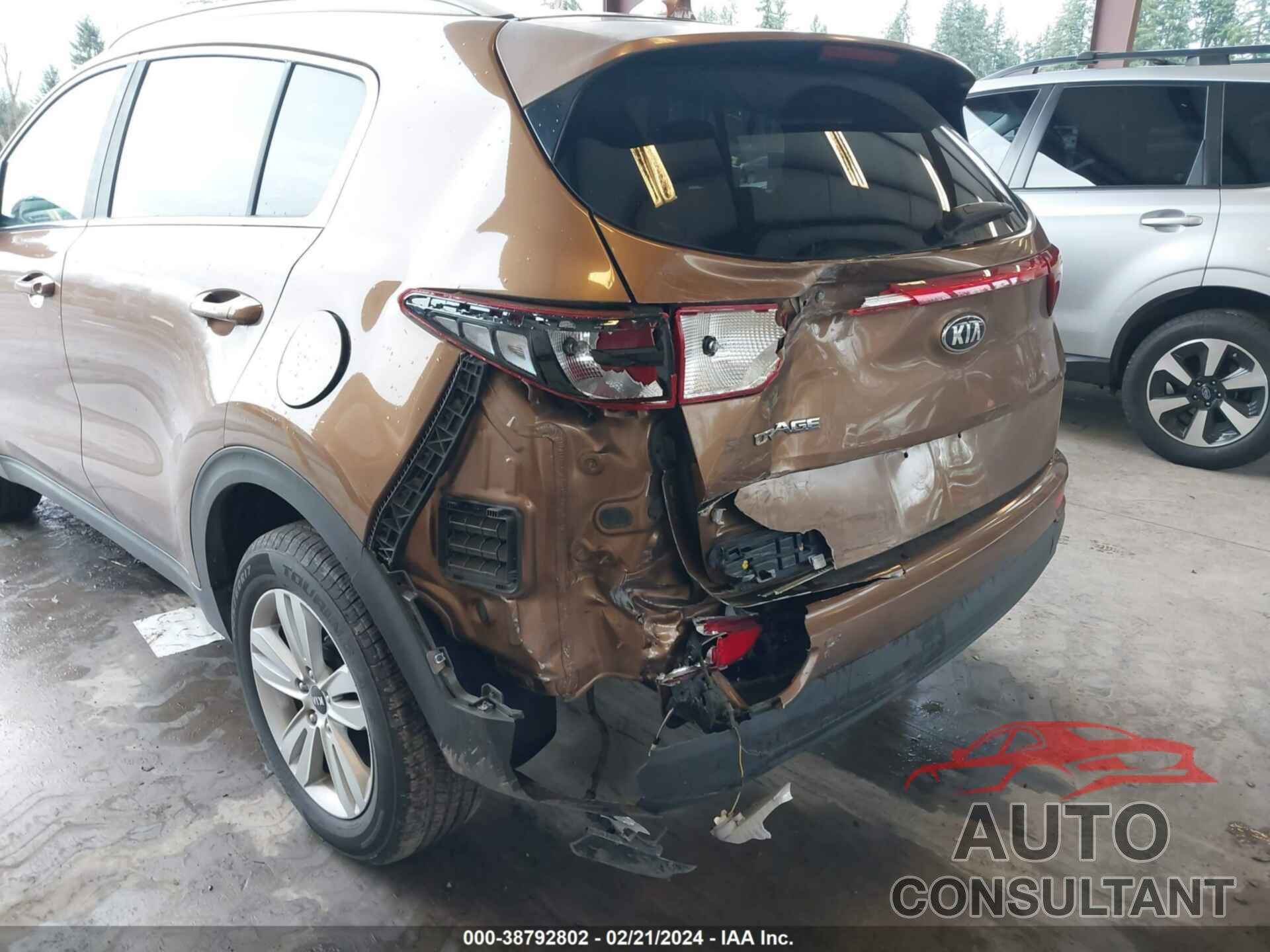 KIA SPORTAGE 2017 - KNDPMCAC3H7048883