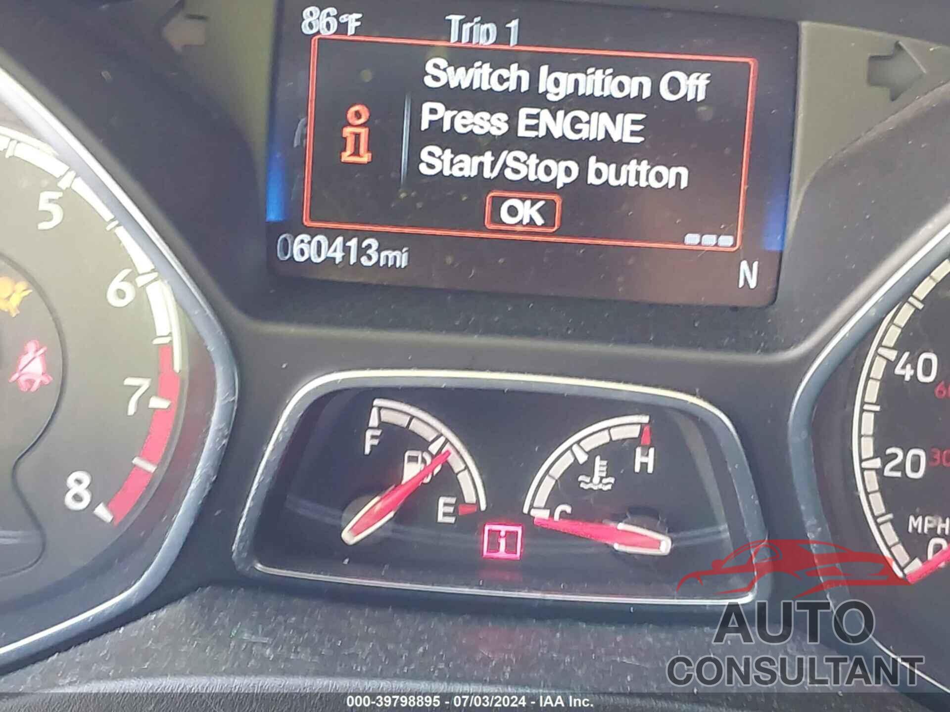 FORD FOCUS ST 2017 - 1FADP3L92HL347077