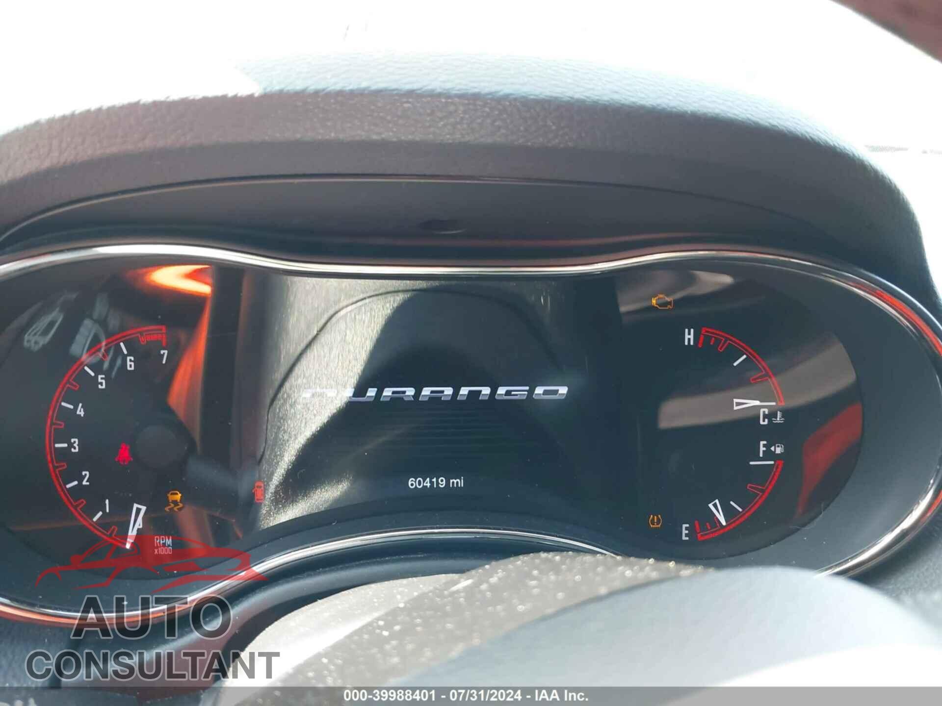 DODGE DURANGO 2019 - 1C4RDJDG7KC824829