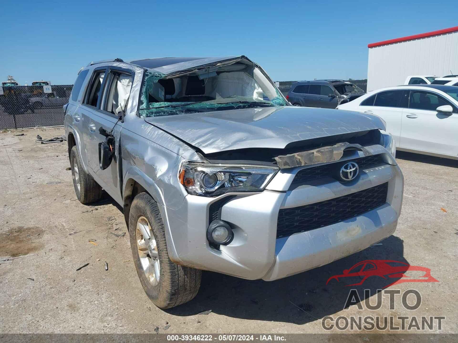 TOYOTA 4RUNNER 2017 - JTEZU5JR5H5158172