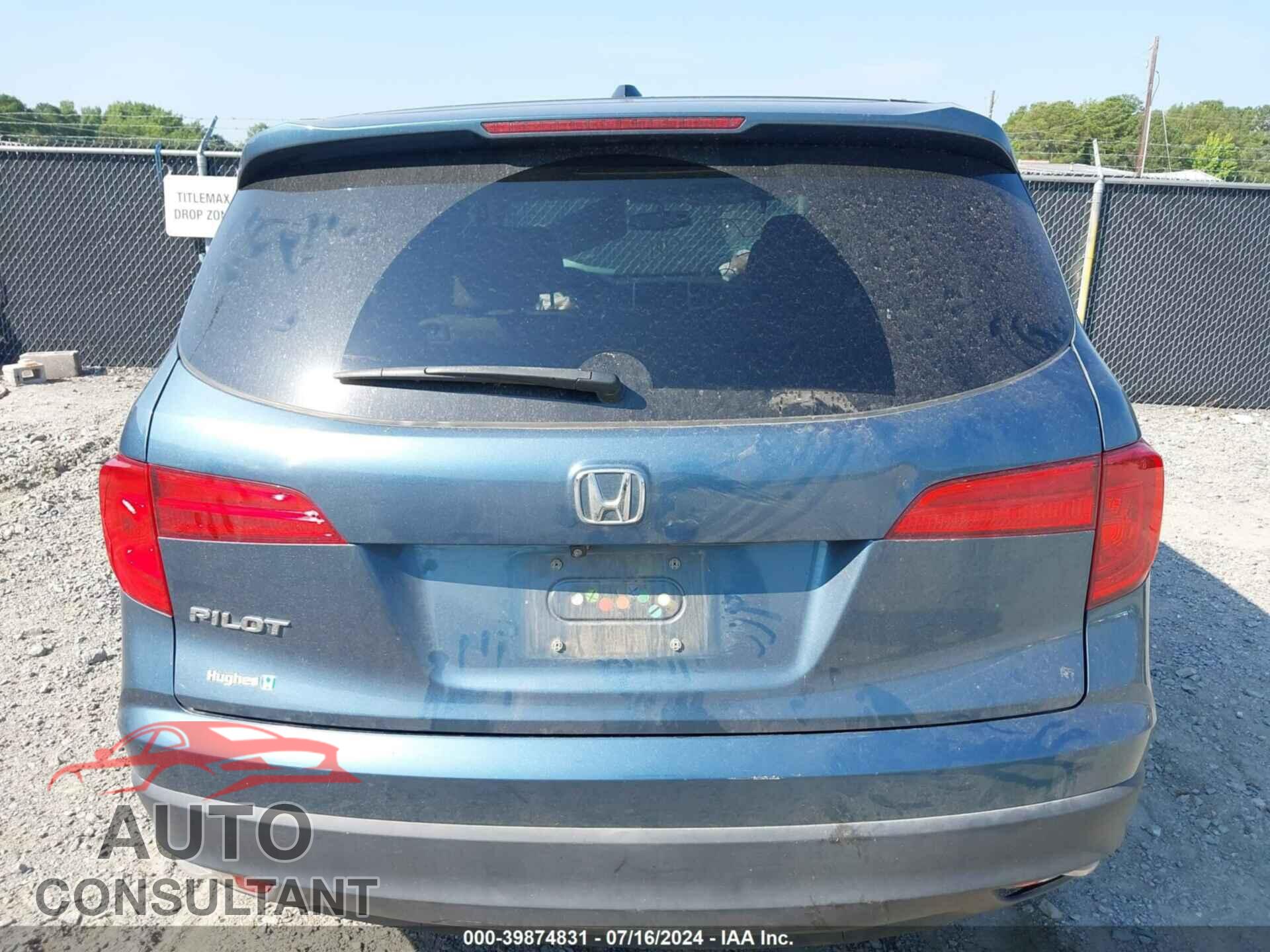 HONDA PILOT 2016 - 5FNYF5H54GB016275