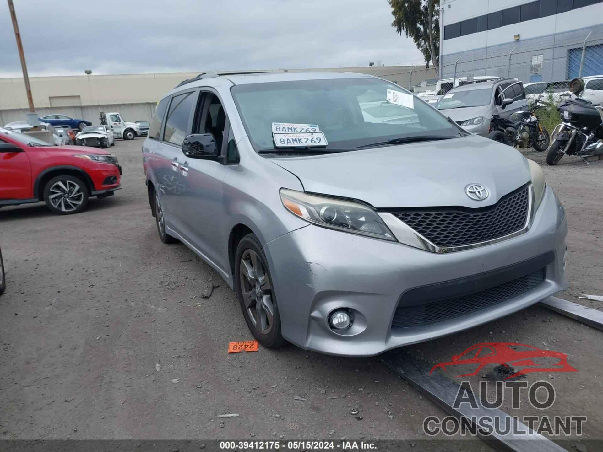 TOYOTA SIENNA 2017 - 5TDXZ3DC1HS862906